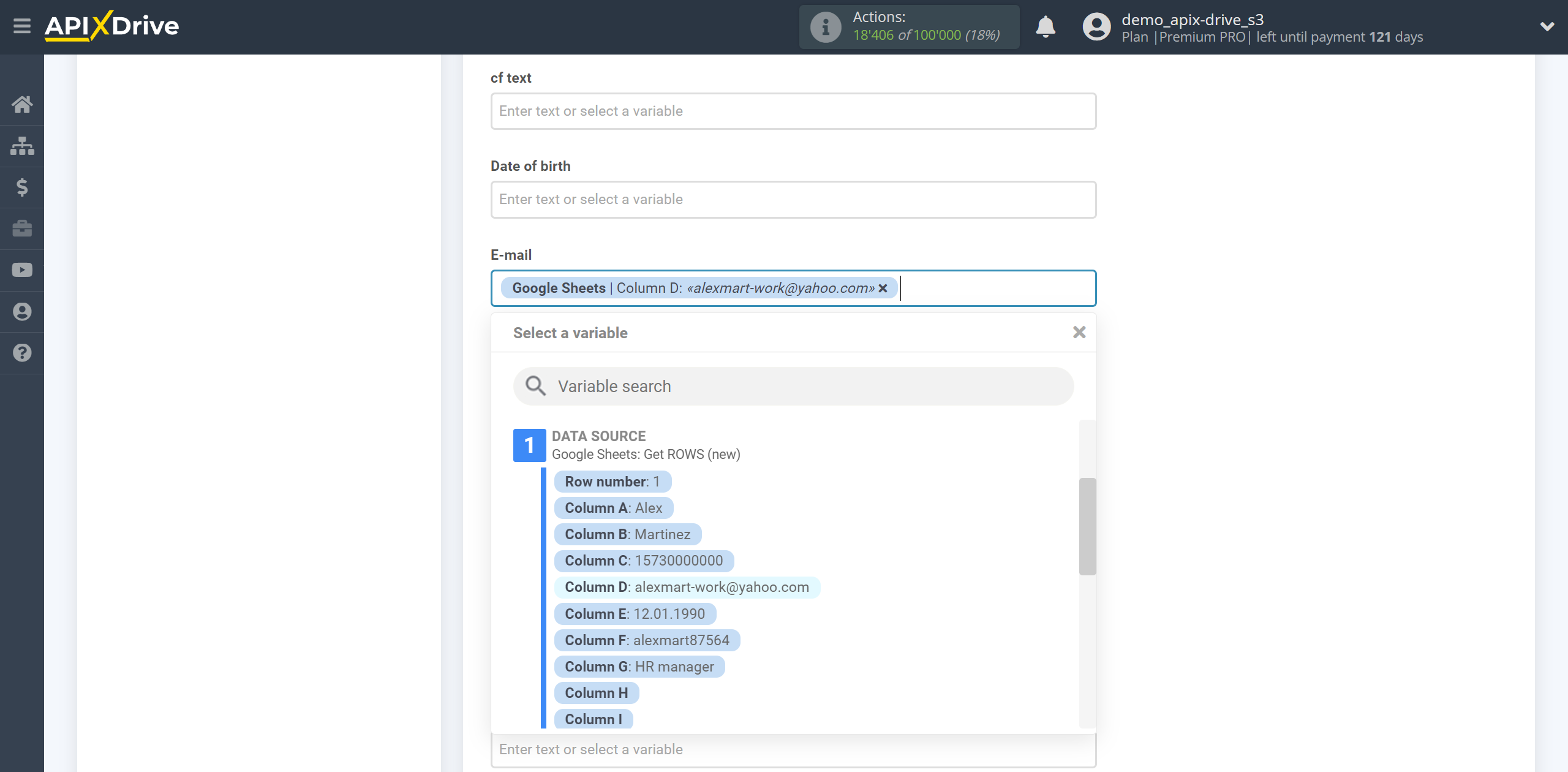 How to Connect PeopleForce as Data Destination | Assigning Fields