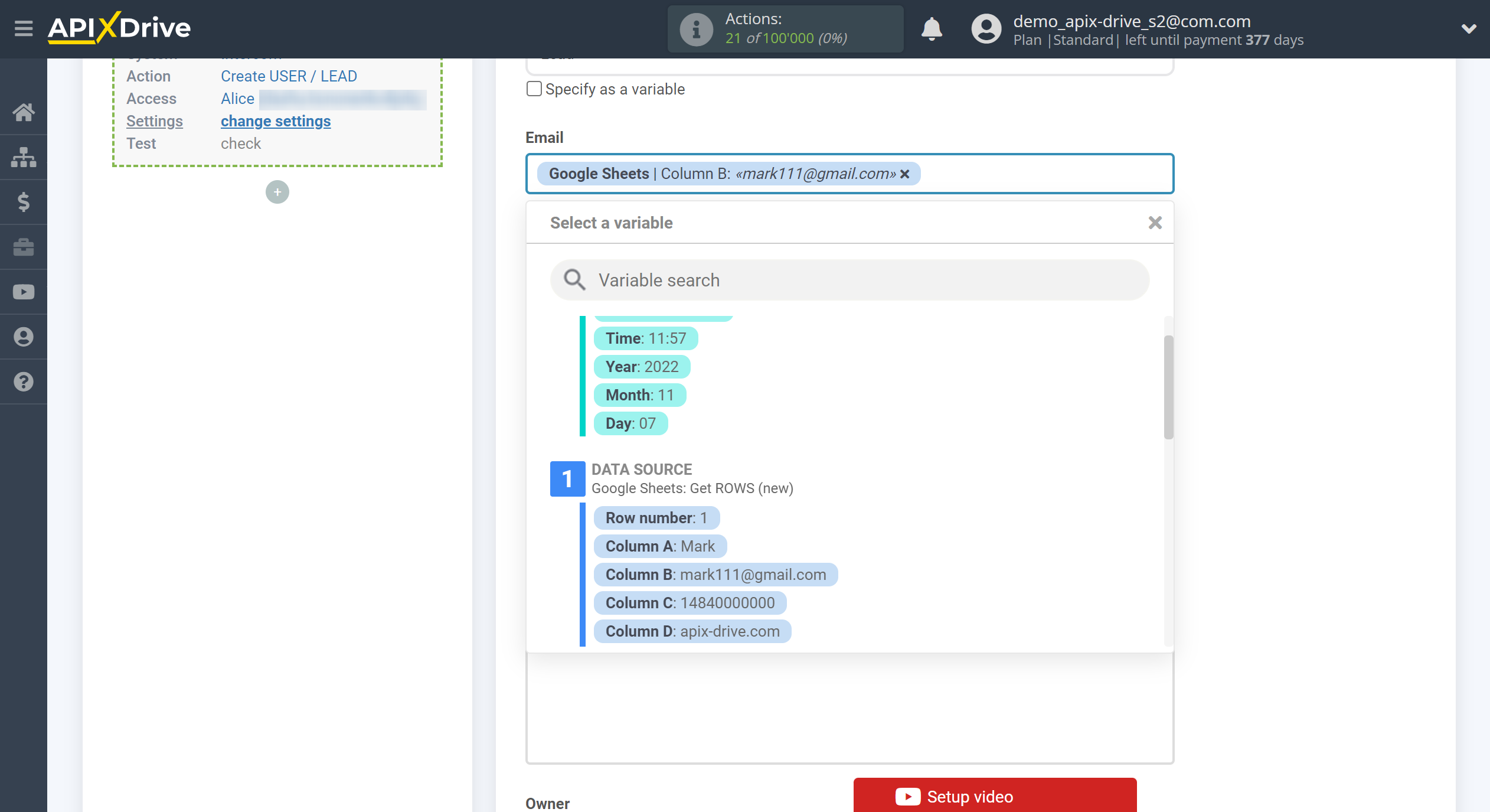 How to Connect Intercom as Data Destination | Assigning fields