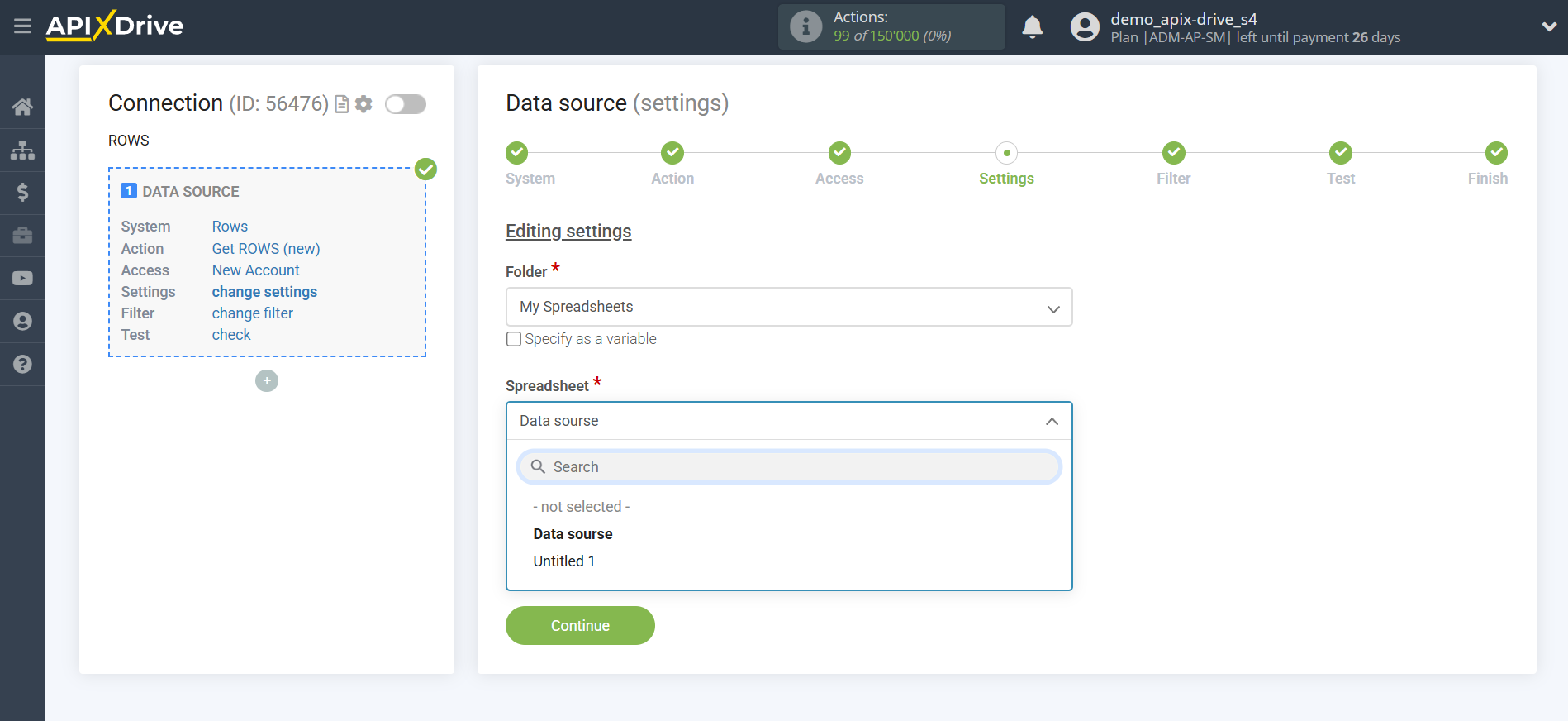 How to Connect Rows as Data Source | Selecting a table with data How to Connect Rows as Data Source | Selecting a table with data