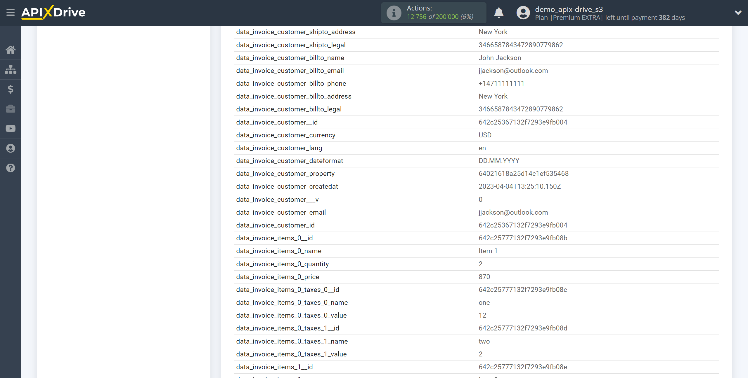 How to Connect Invoiless as Data Source | Test data