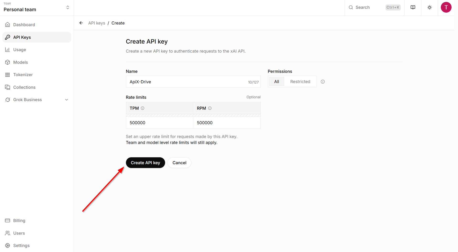 Setting up Grok in Google Sheets | Account conection