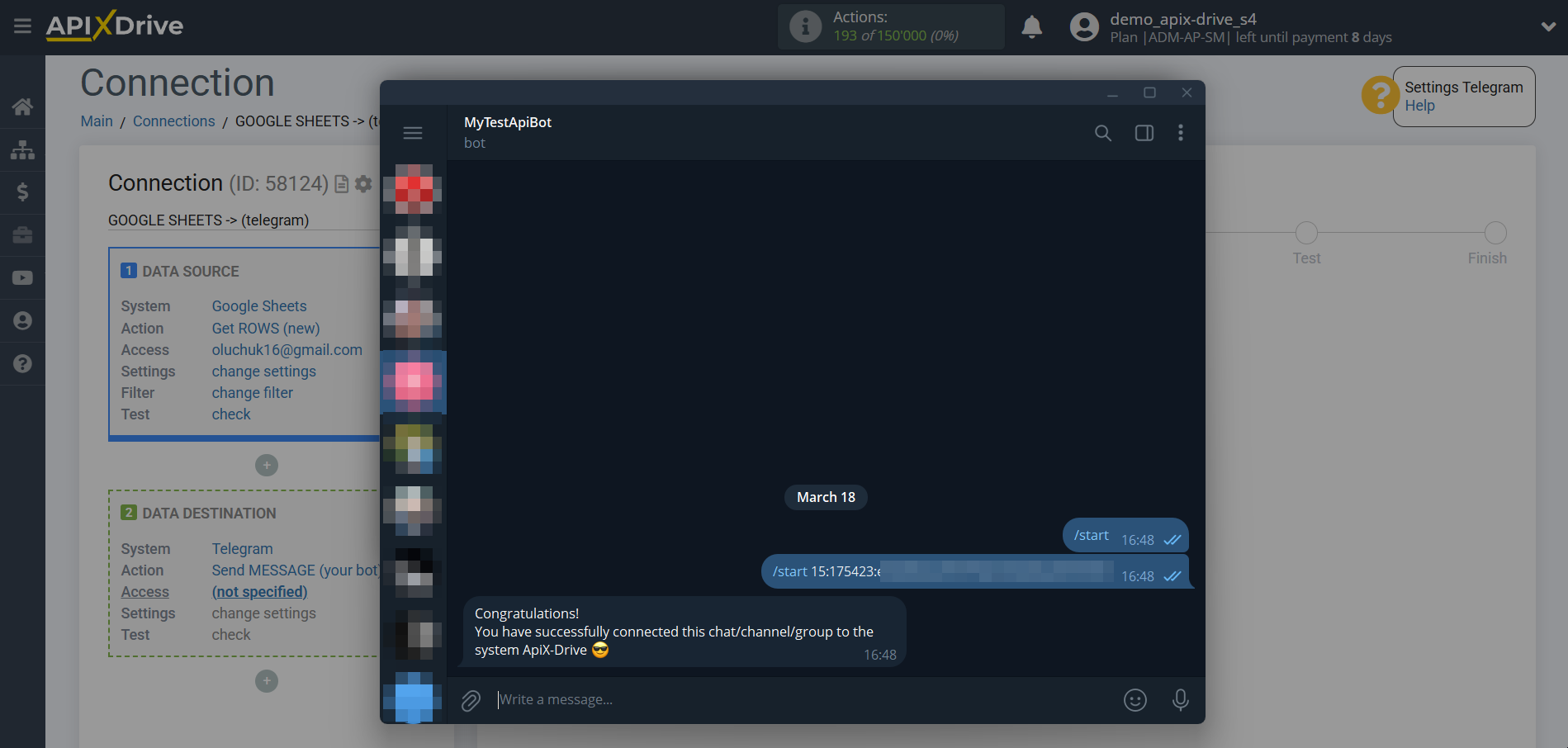 How to Connect Telegram as Data Destination | Getting your Telegram bot started