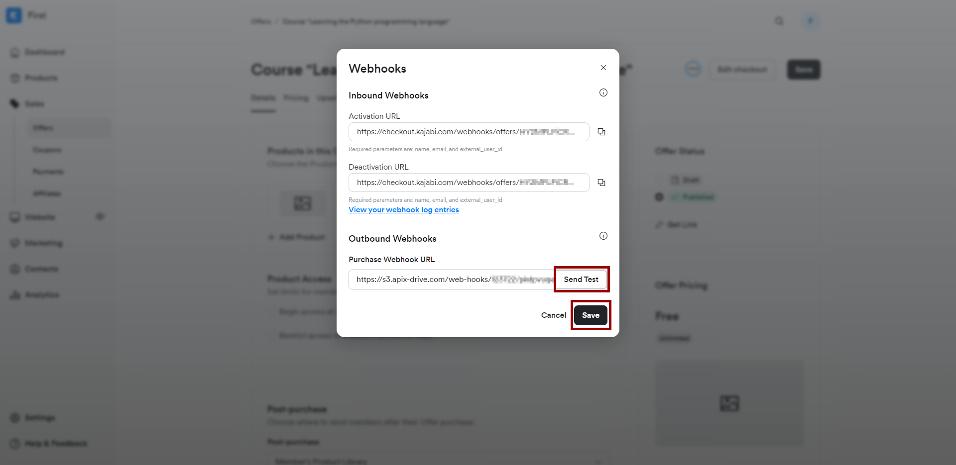 How to Connect Kajabi as Data Source | Webhook setup in Kajabi system