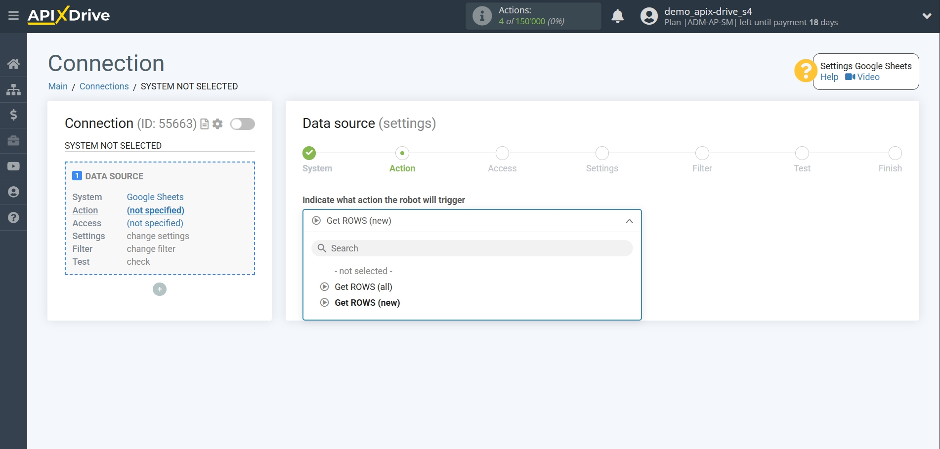 How to setup Freshdesk Update Ticket / Create Ticket | Action selection in the source