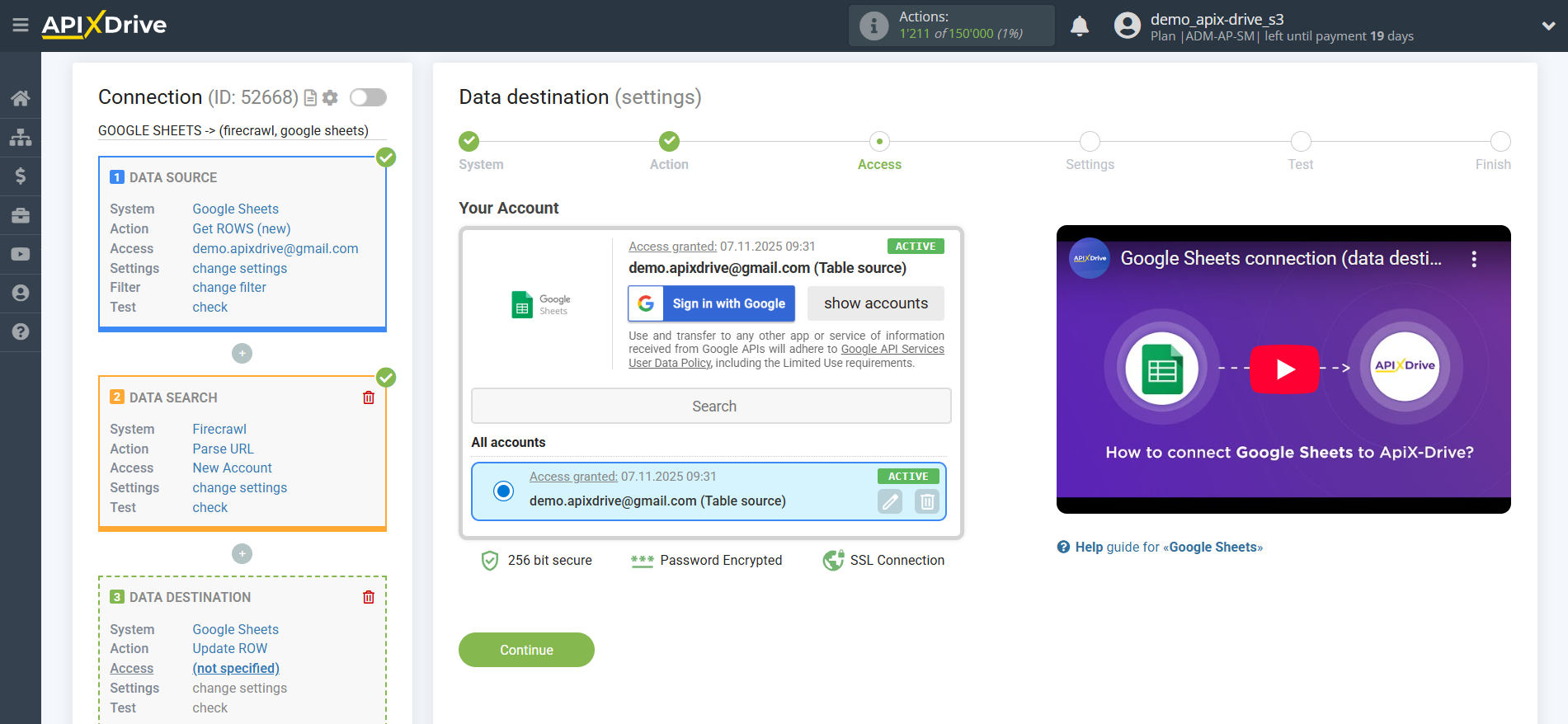 How to Connect Firecrawl as Data Search | Account selection How to Connect Firecrawl as Data Search | Account selection