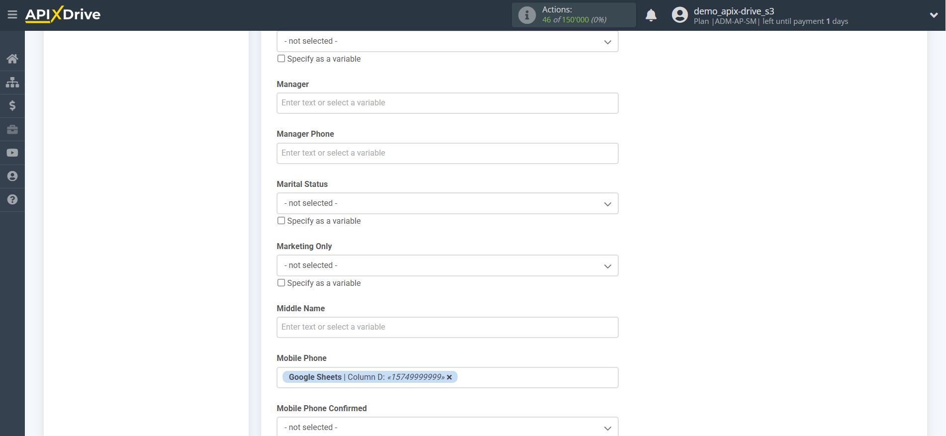 How to setup Microsoft Dynamics 365 Update Contact / Create Contact | Assigning Fields How to setup Microsoft Dynamics 365 Update Contact / Create Contact | Assigning Fields