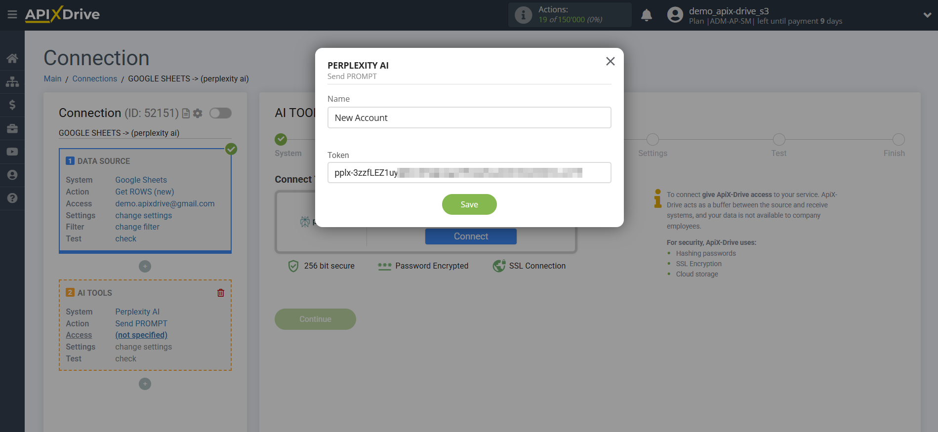 Setting Up Perplexity AI in Google Sheets | Saving Your Account