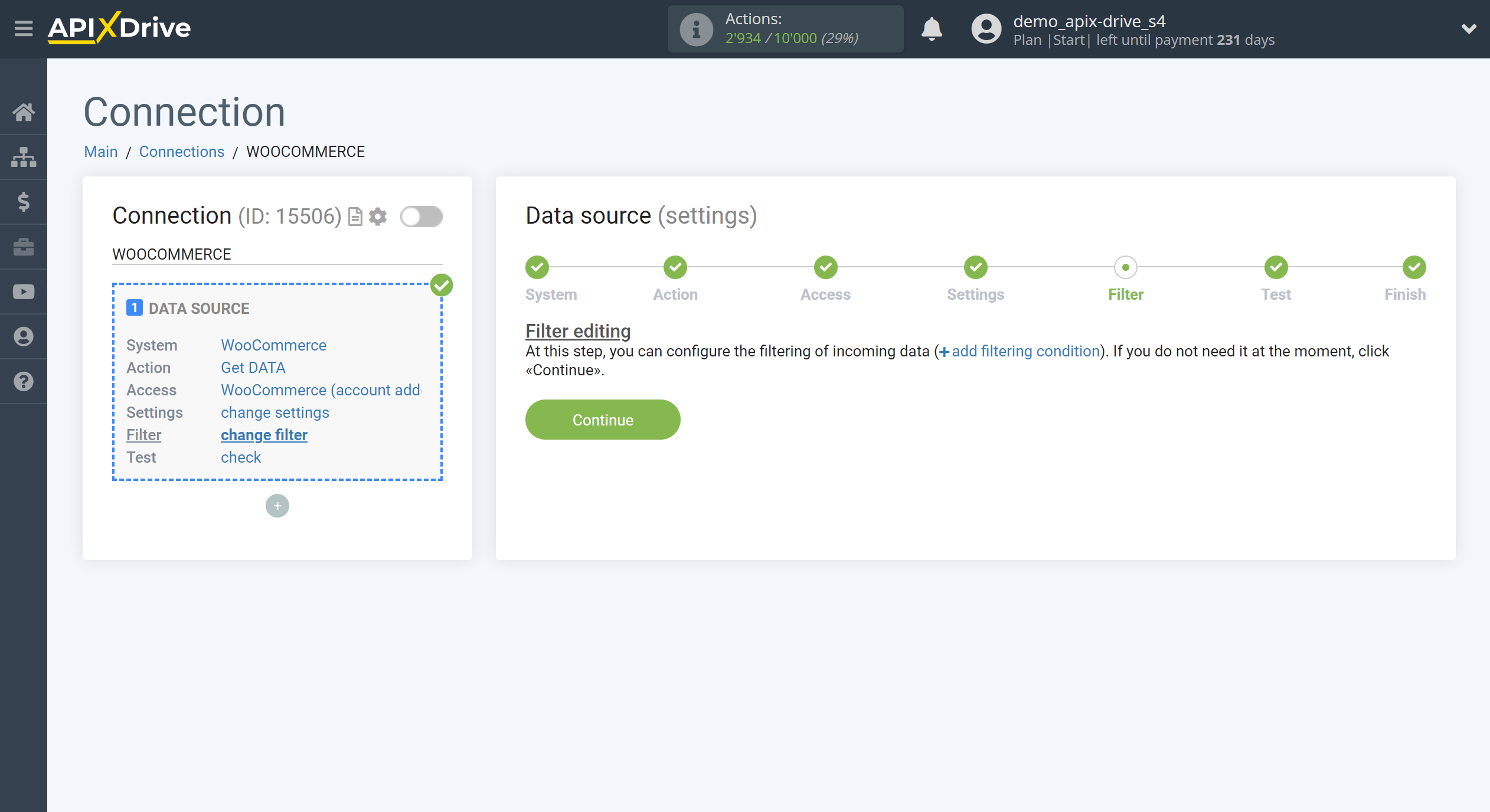 How to Connect WooCommerce as Data Source | Data filter