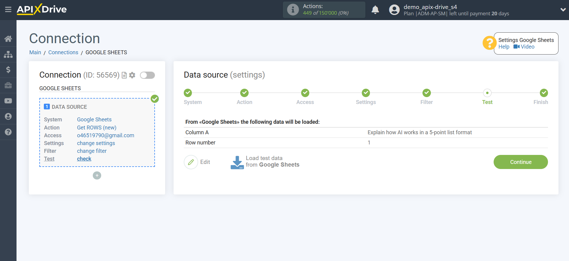 Setting up Groq in Google Sheets | Test data