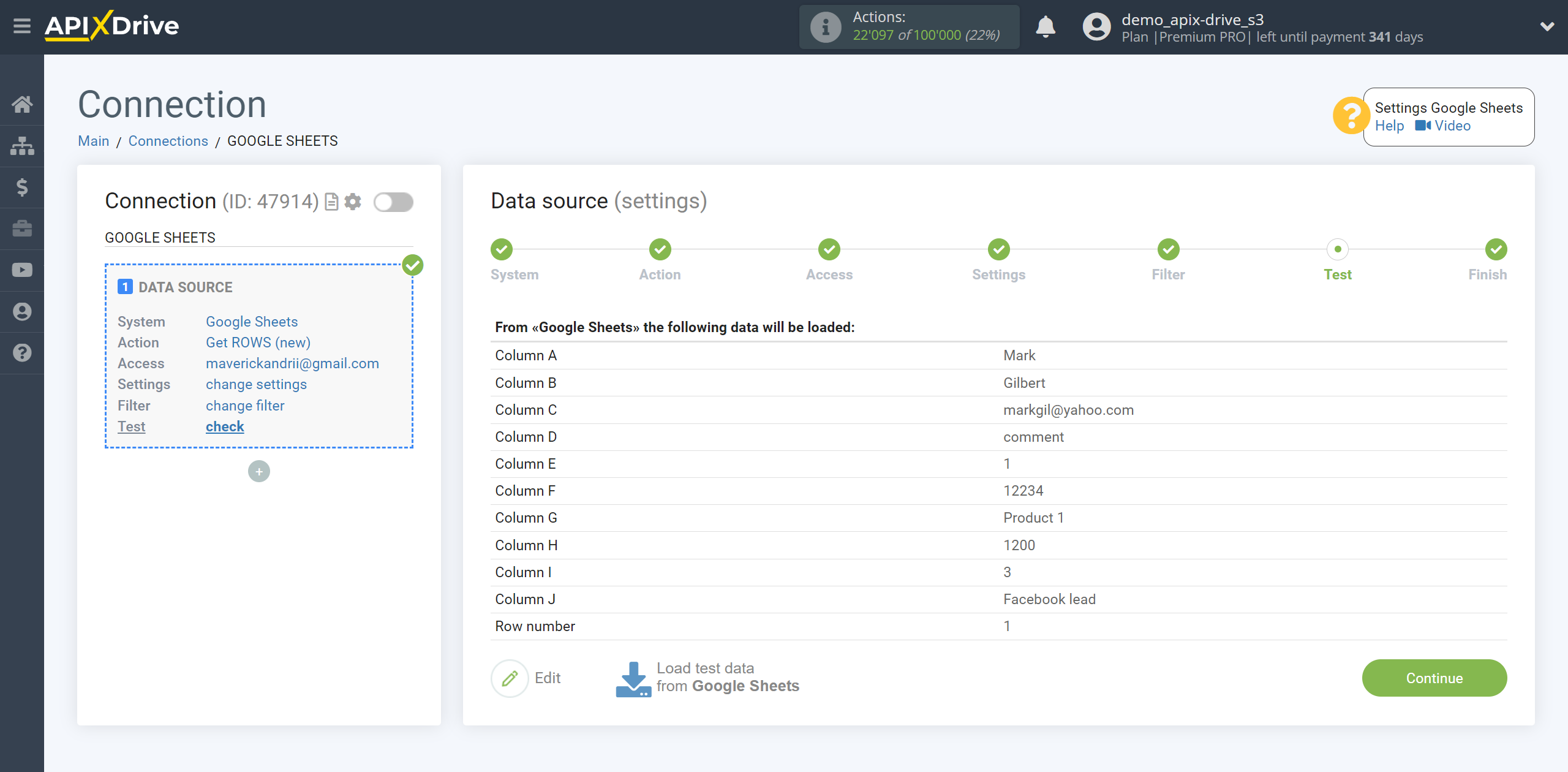 How to setup KeyCRM Update Lead / Create Lead | Test data