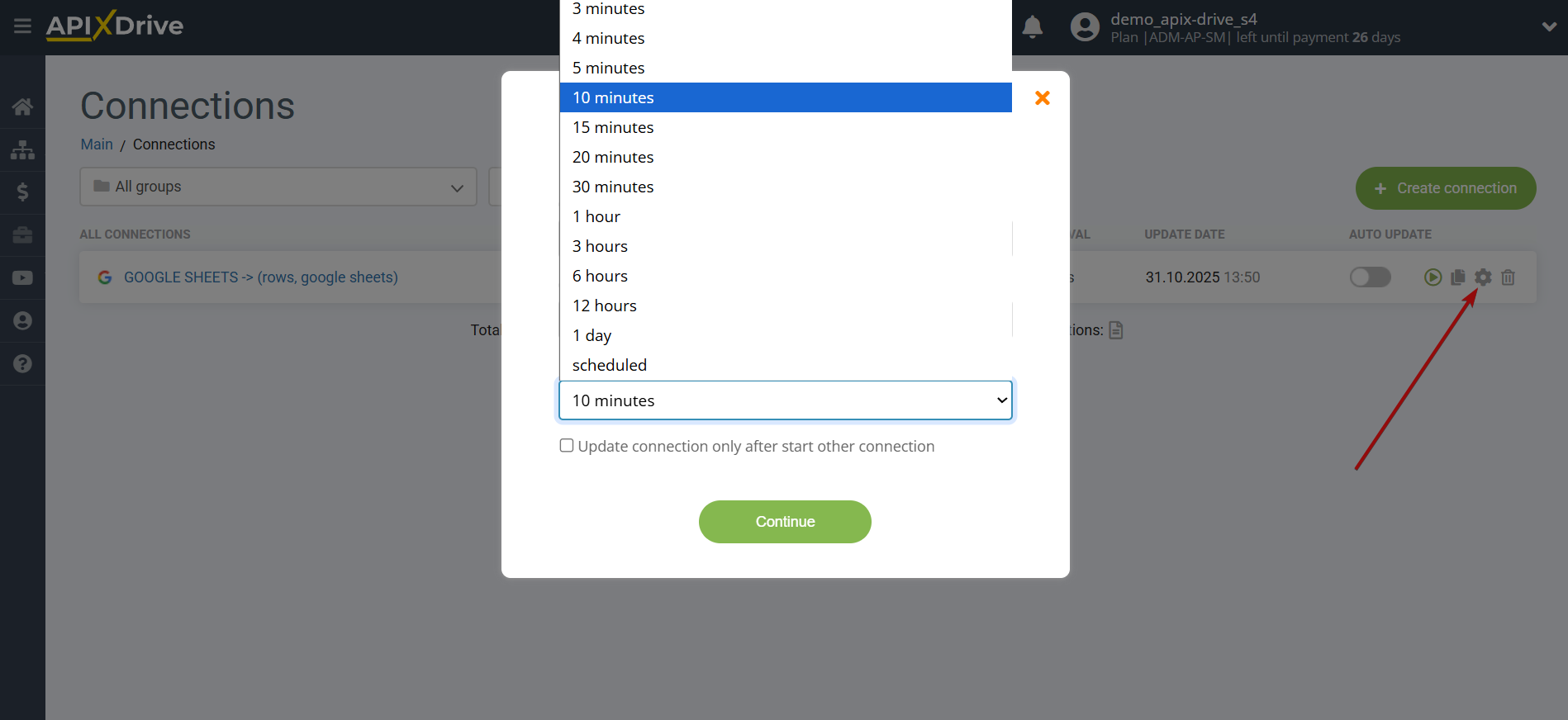 Setting up an Rows Item Search in Google Sheets | Update interval Setting up an Rows Item Search in Google Sheets | Update interval