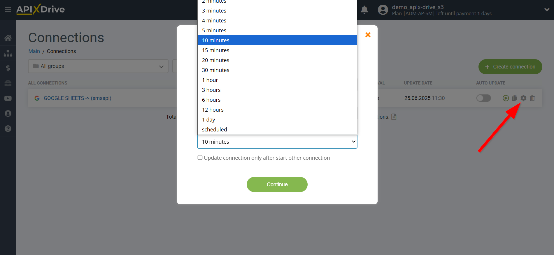 How to Connect SMSAPI as Data Destination | Update Interval How to Connect SMSAPI as Data Destination | Update Interval