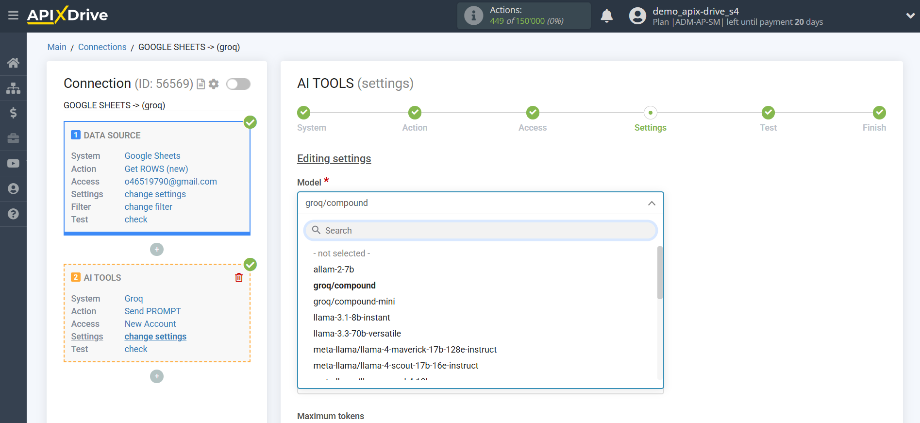 Setting up Groq in Google Sheets | Setting up Groq
