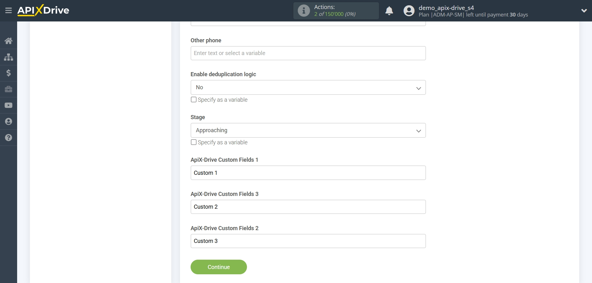 How to Connect Apollo.io to Apps as Data Destination | Assigning Fields How to Connect Apollo.io to Apps as Data Destination | Assigning Fields