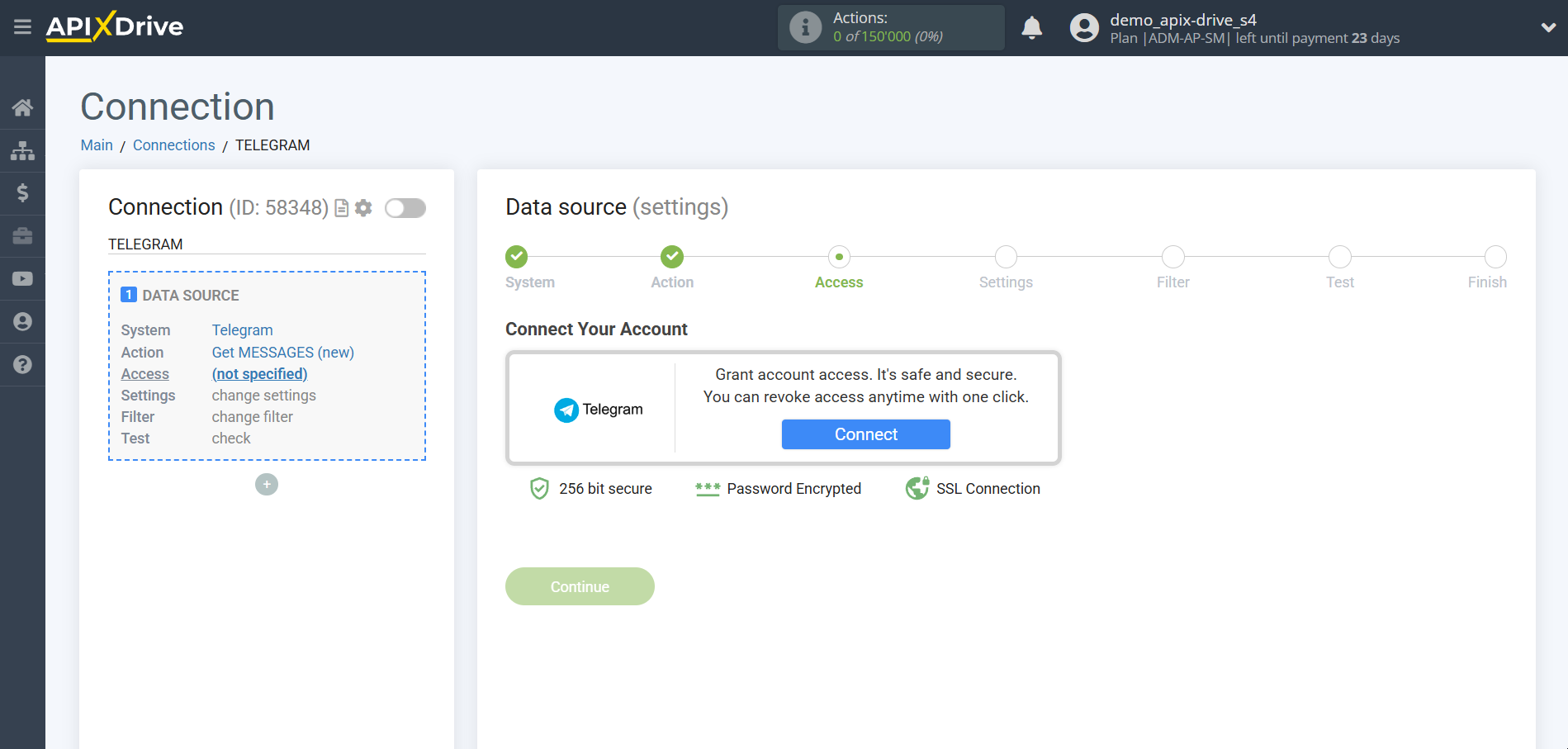 How to Connect Telegram as Data Source | Account connection How to Connect Telegram as Data Source | Account connection
