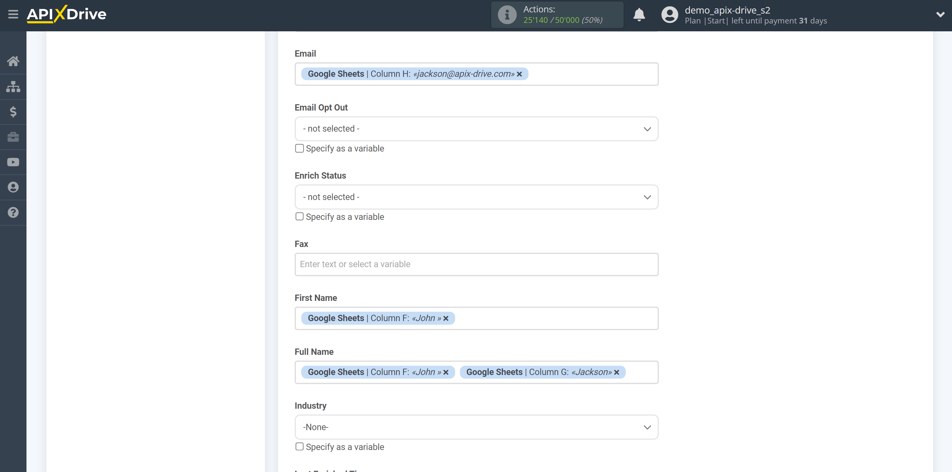 How to Connect Zoho CRM as Data Destination | Assigning Fields 