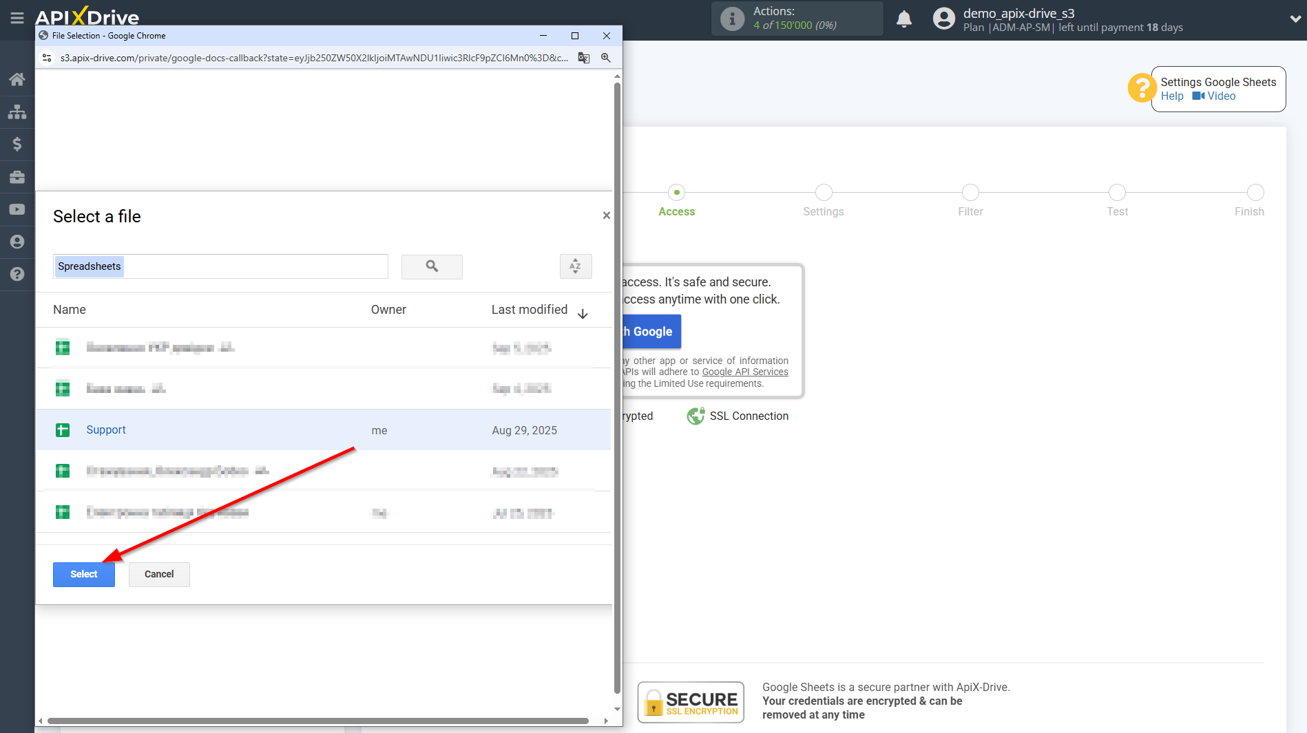 How to setup Lemlist Update Lead in campaign / Add Lead in campaign| Table selection