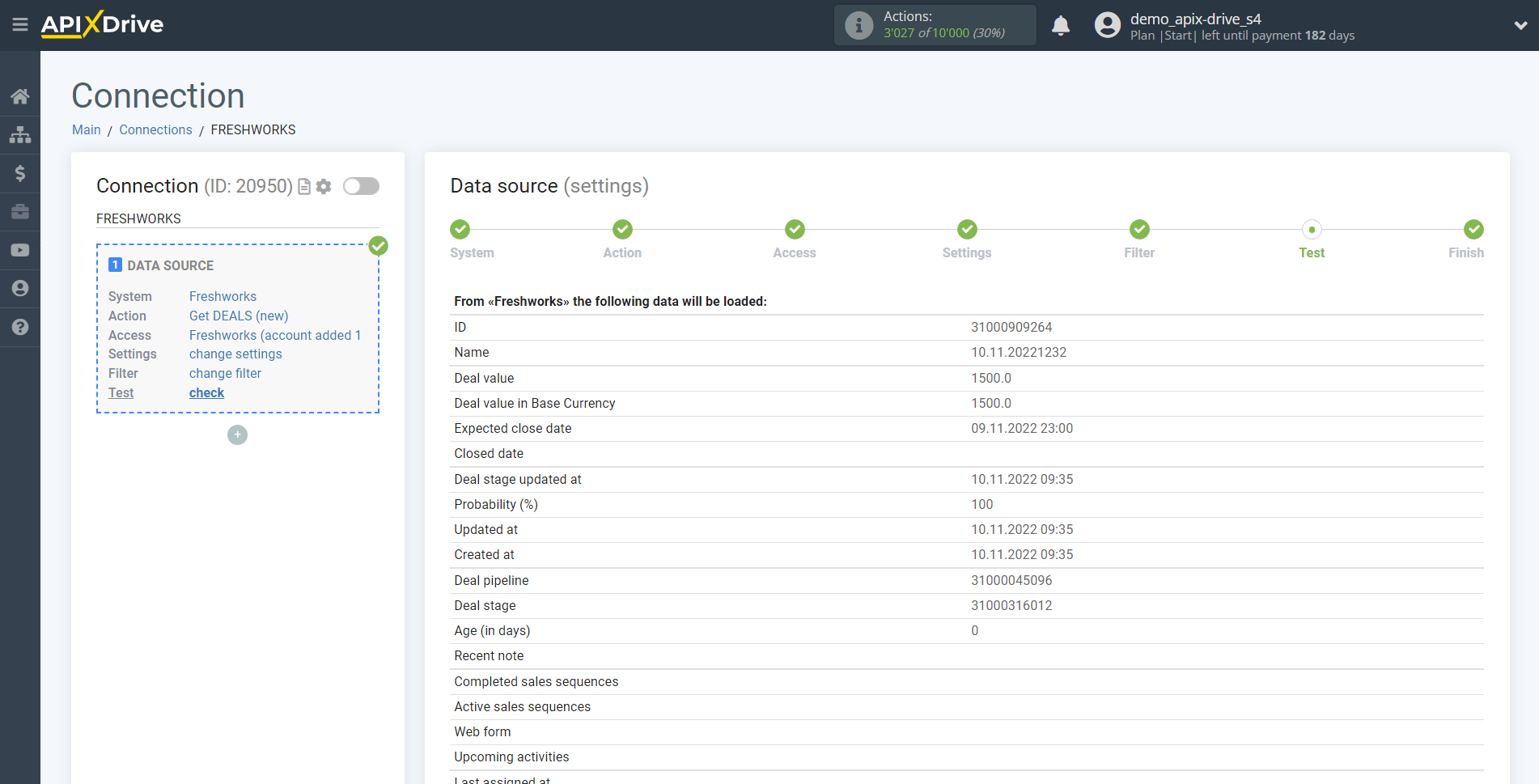 How to Connect Freshworks as Data Source | Data Test