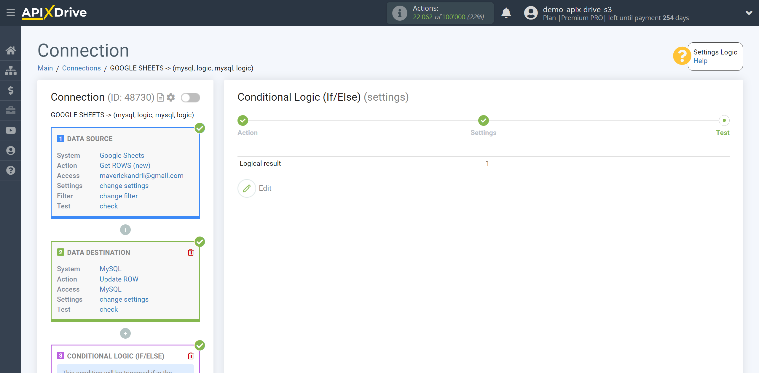 How to setup MySQL Update Row / Add Row | Test data