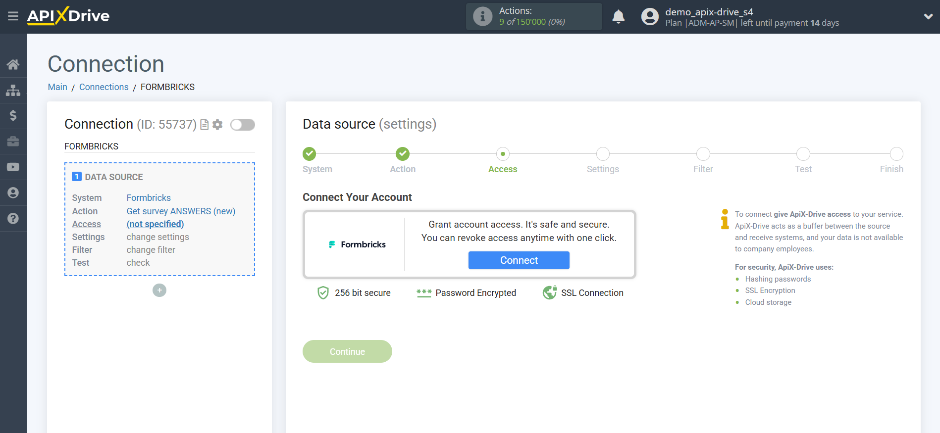 How to Connect Formbricks as Data Source | Account connection How to Connect Formbricks as Data Source | Account connection