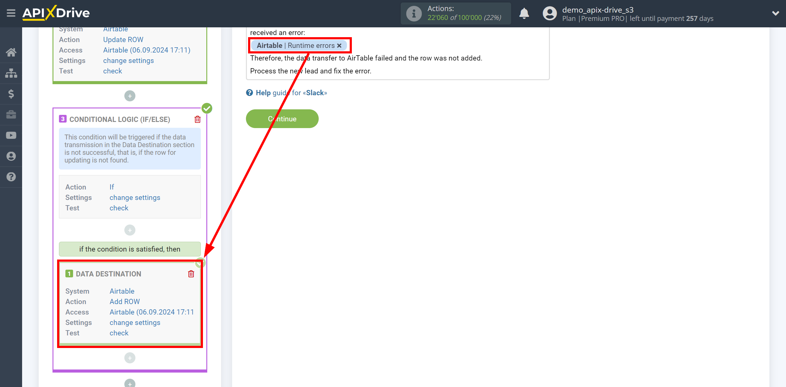 How to setup AirTable Update Row / Add Row | Adding fields with errors