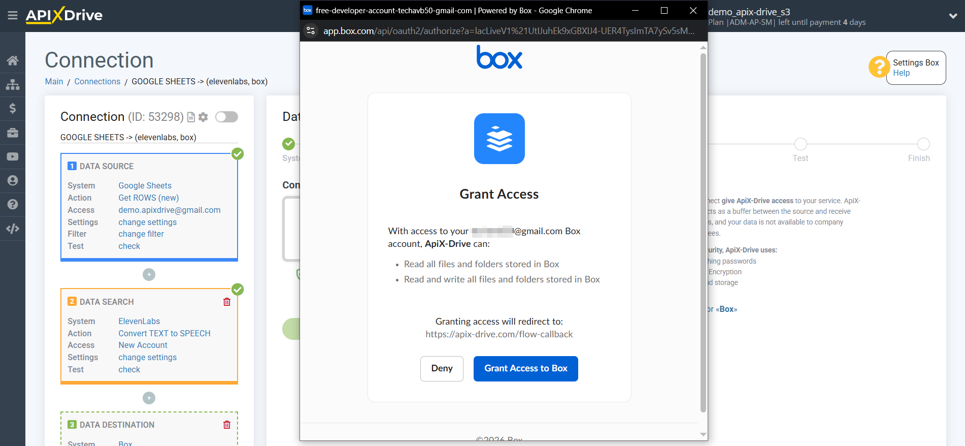 How to Connect Elevenlabs as Data Search | Connecting Box account