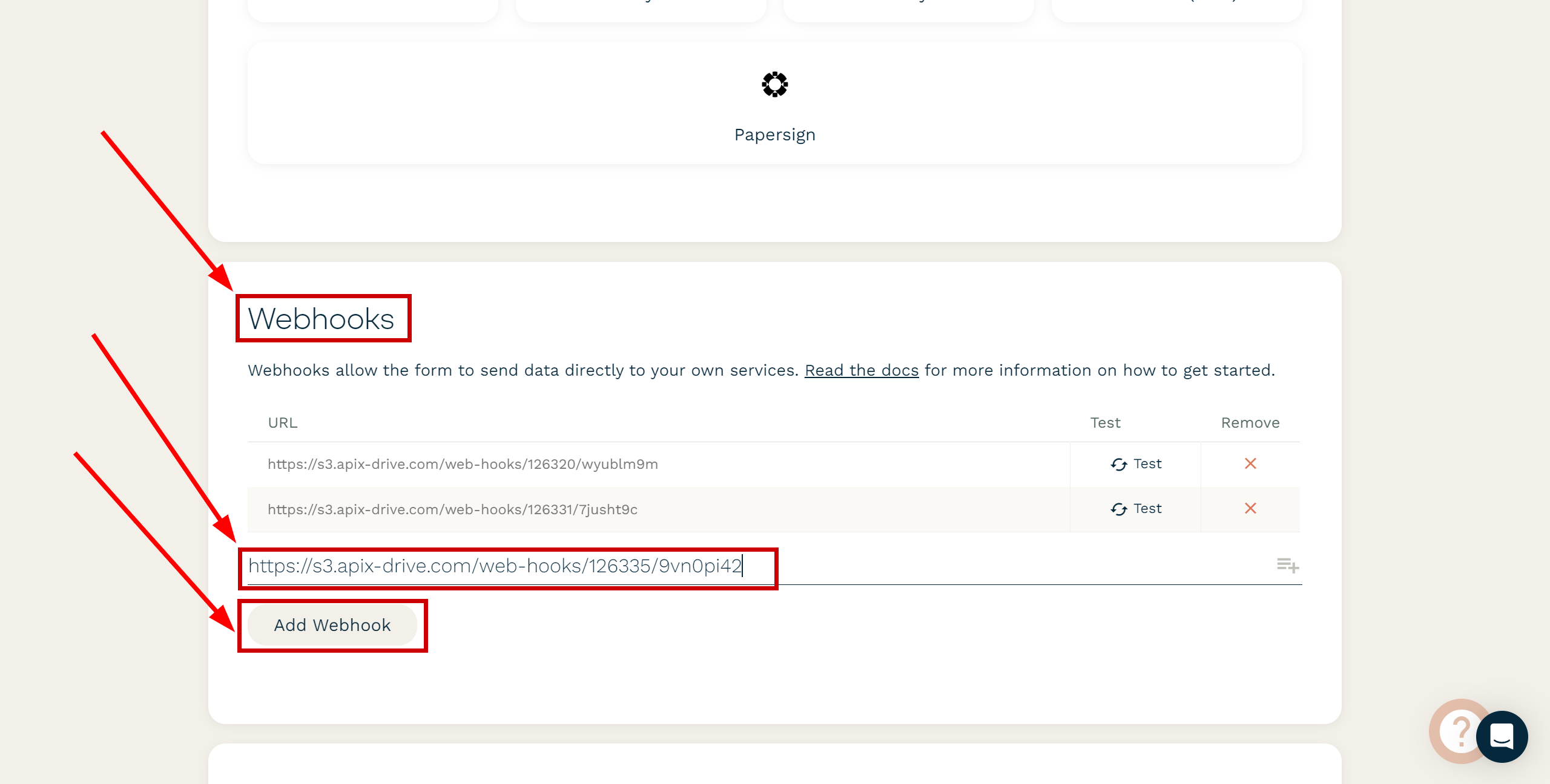 How to Connect Paperform as Data Source | Webhook setup