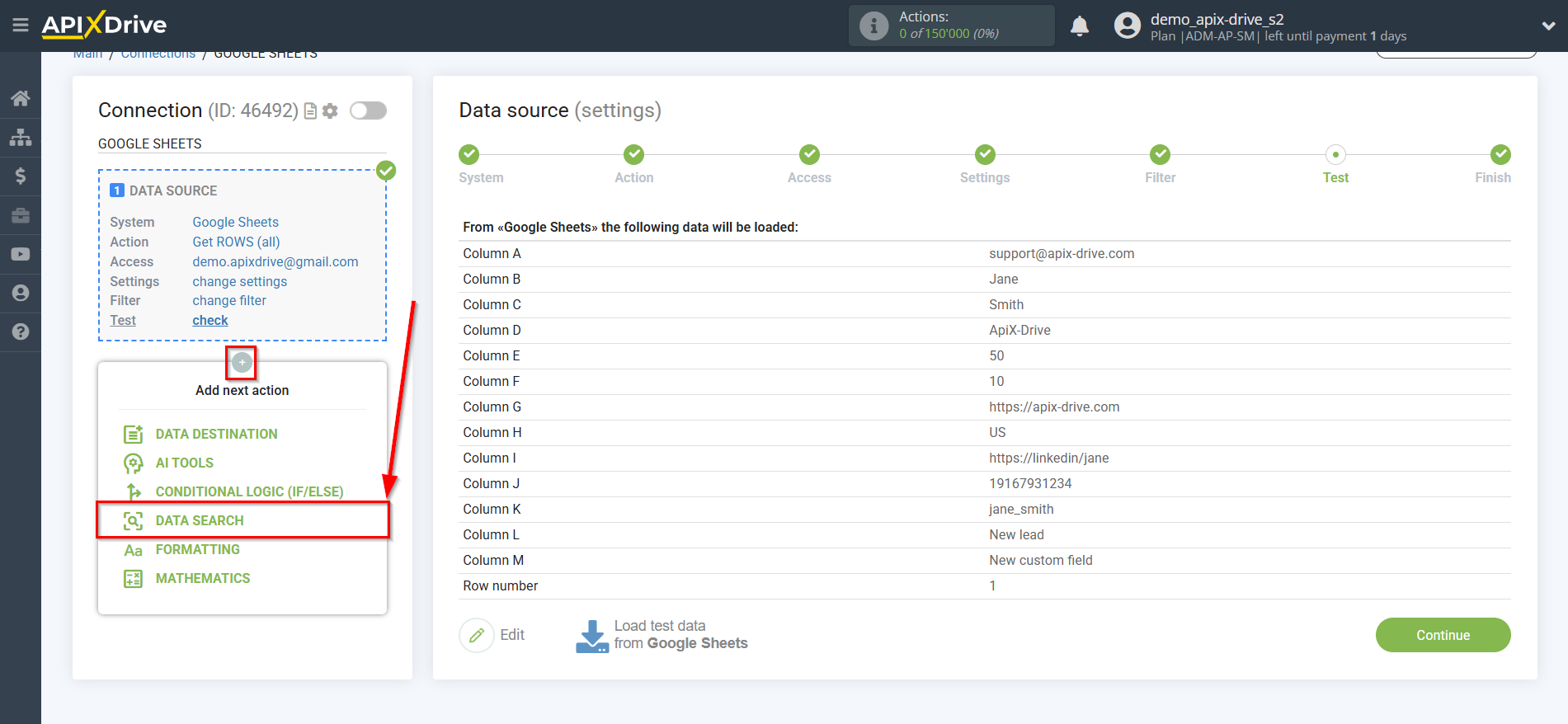 Setting Search to Verification EMAIL Hunter.io in Google Sheets | Add data Search Setting Search to Verification EMAIL Hunter.io in Google Sheets | Add data Search