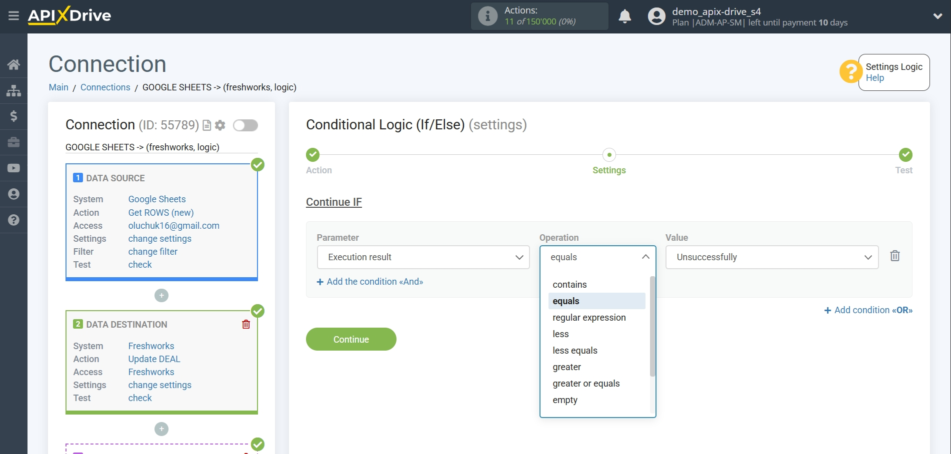 How to setup&nbsp;Freshworks Update Deal / Create Deal | Assigning Fields