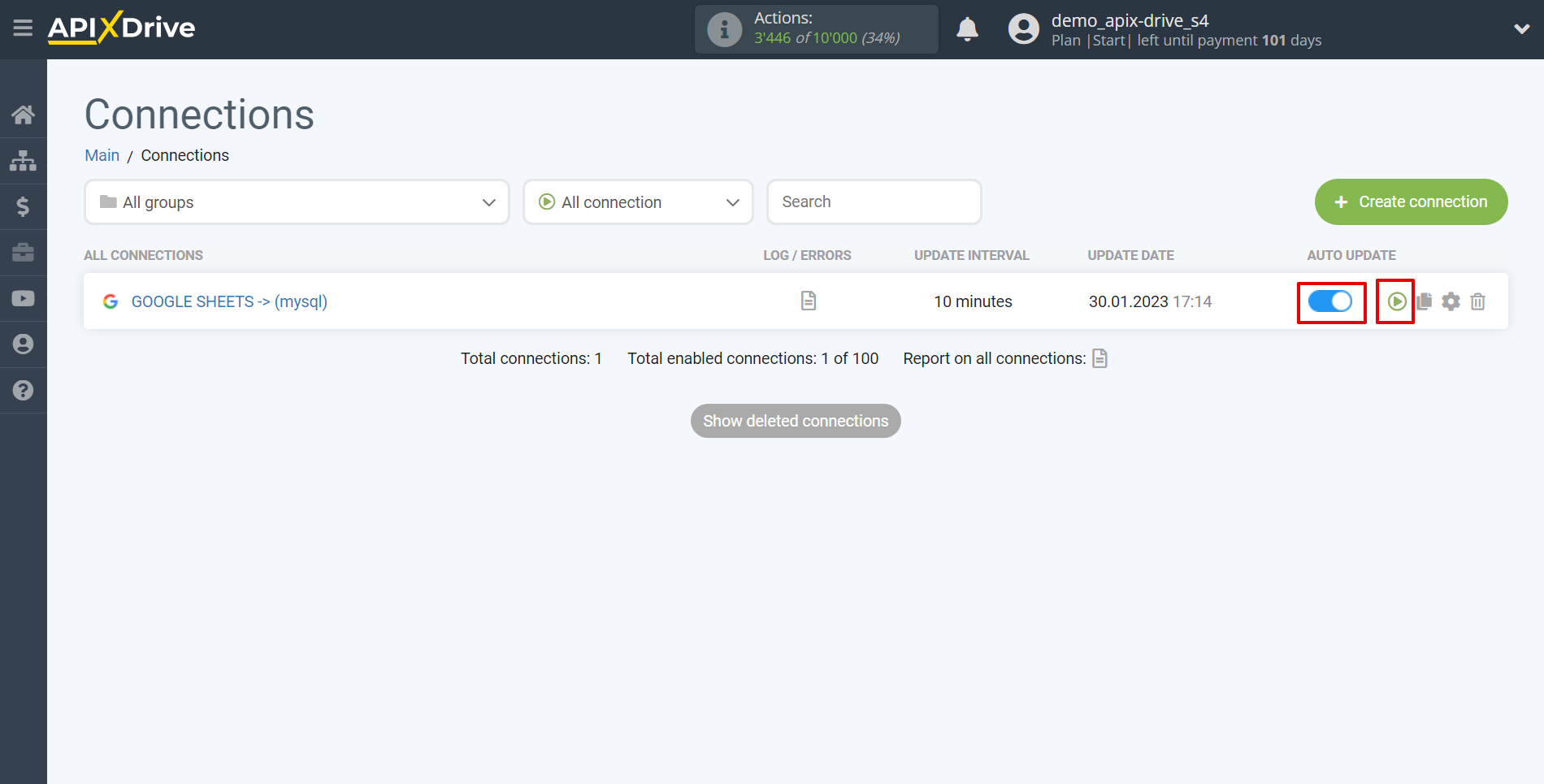 How to Connect MySQL as Data Destination | Enable auto-update