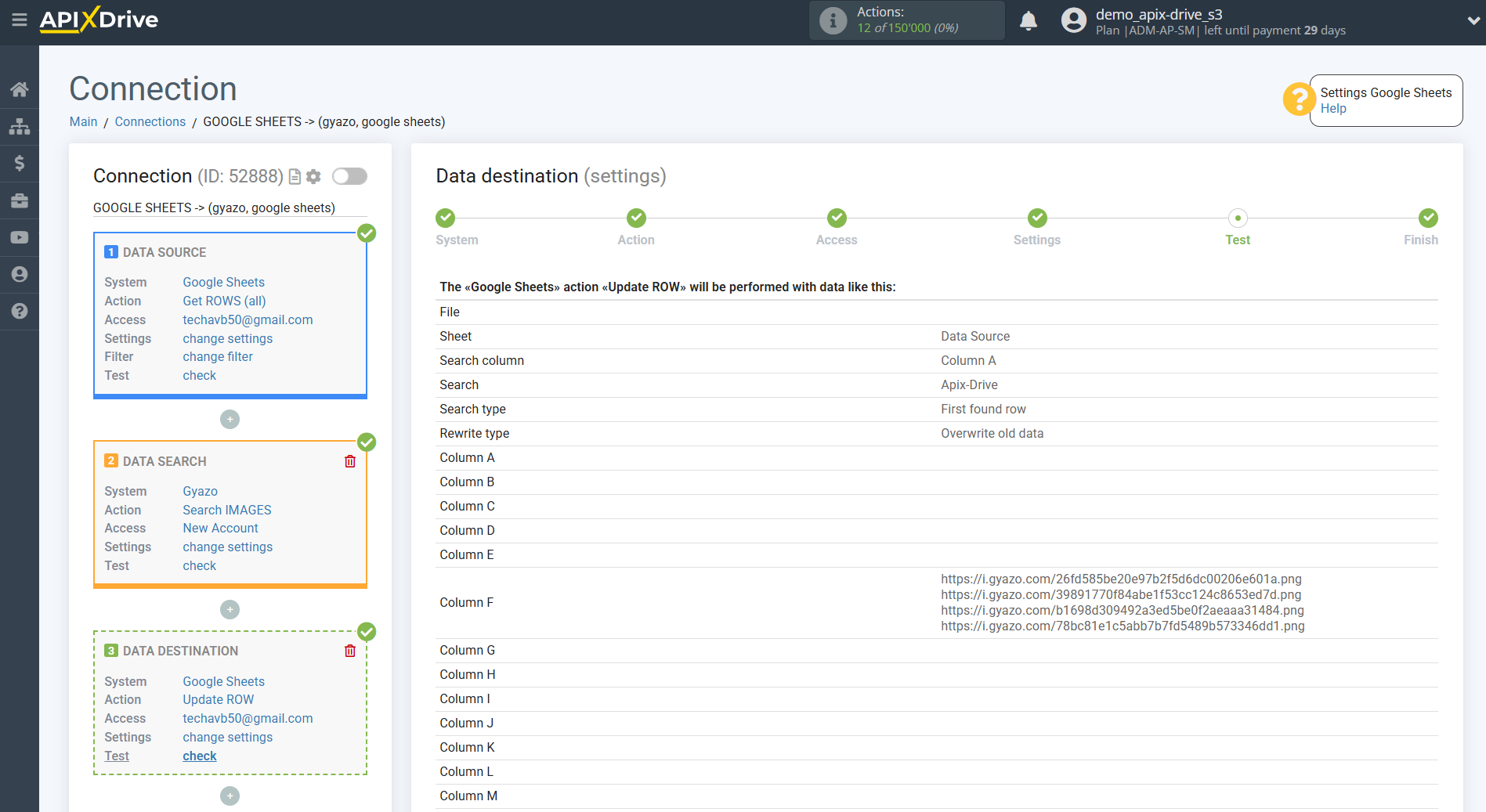 Setting up Gyazo IMAGES Search in Google Sheets | Test data Setting up Gyazo IMAGES Search in Google Sheets | Test data
