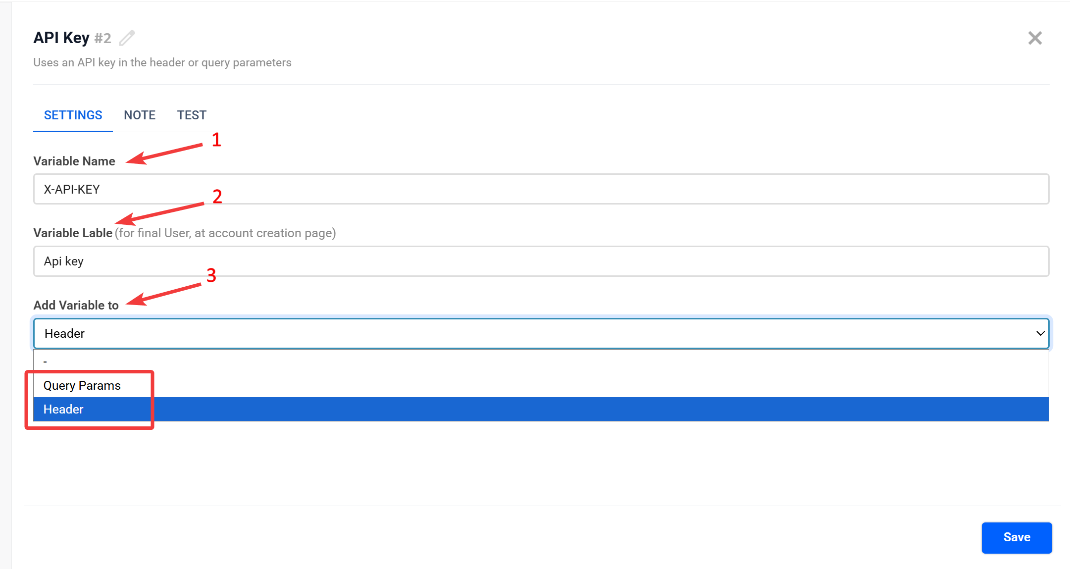 API Key | Налаштування блоку