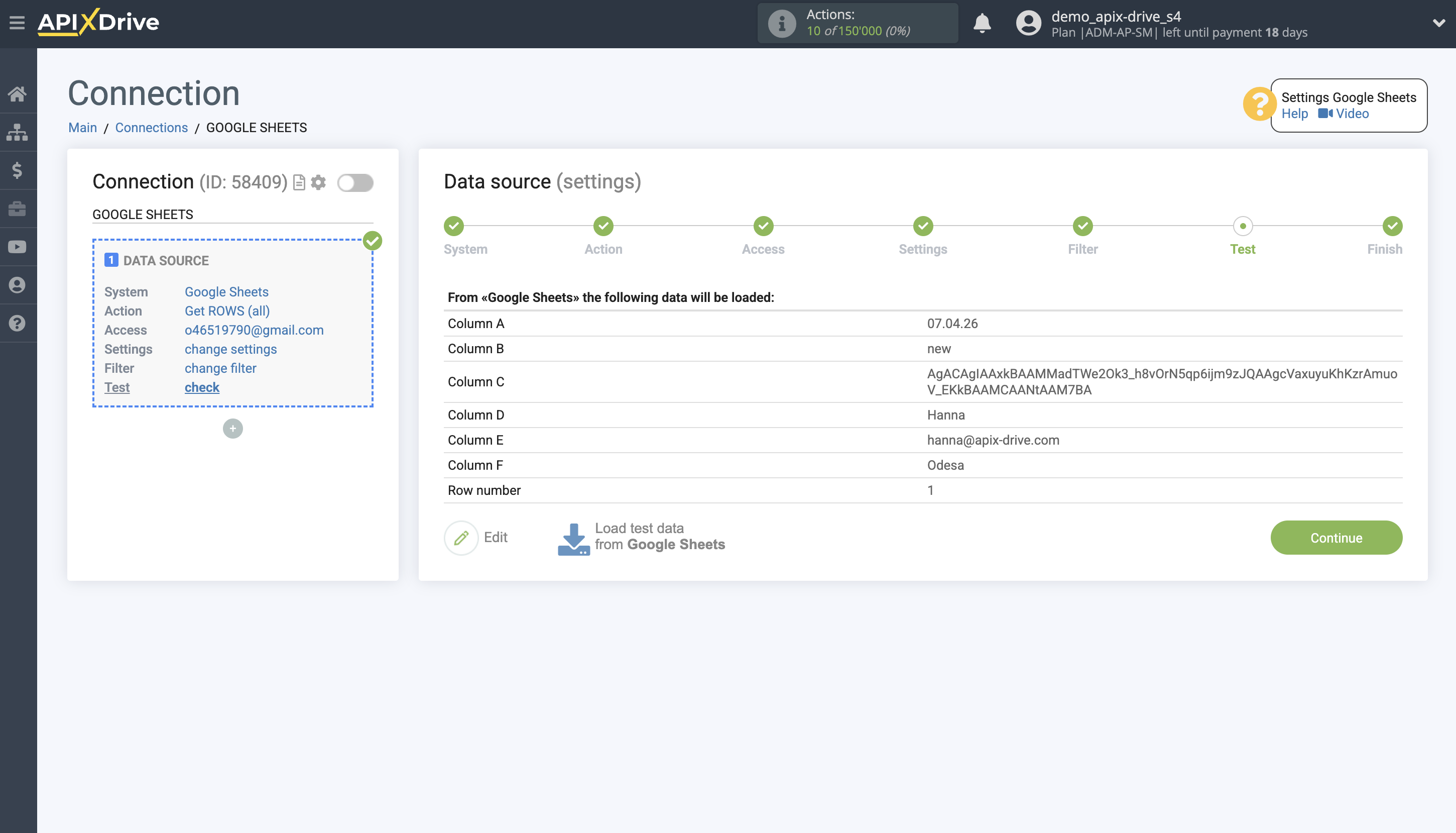 Telegram File Upload Settings to Dropbox | Test data