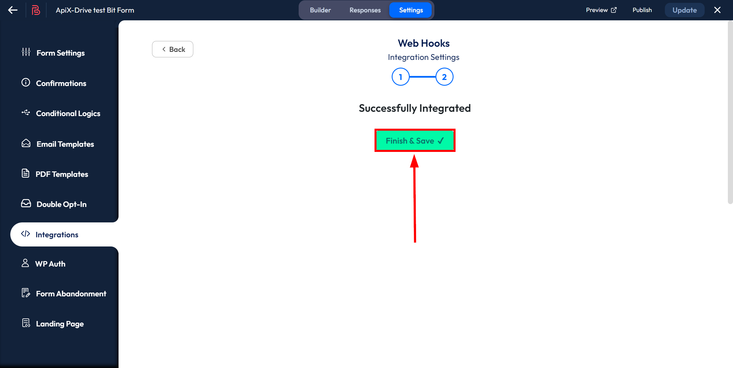How to Connect Bit Form as Data Source | Webhook Setup
