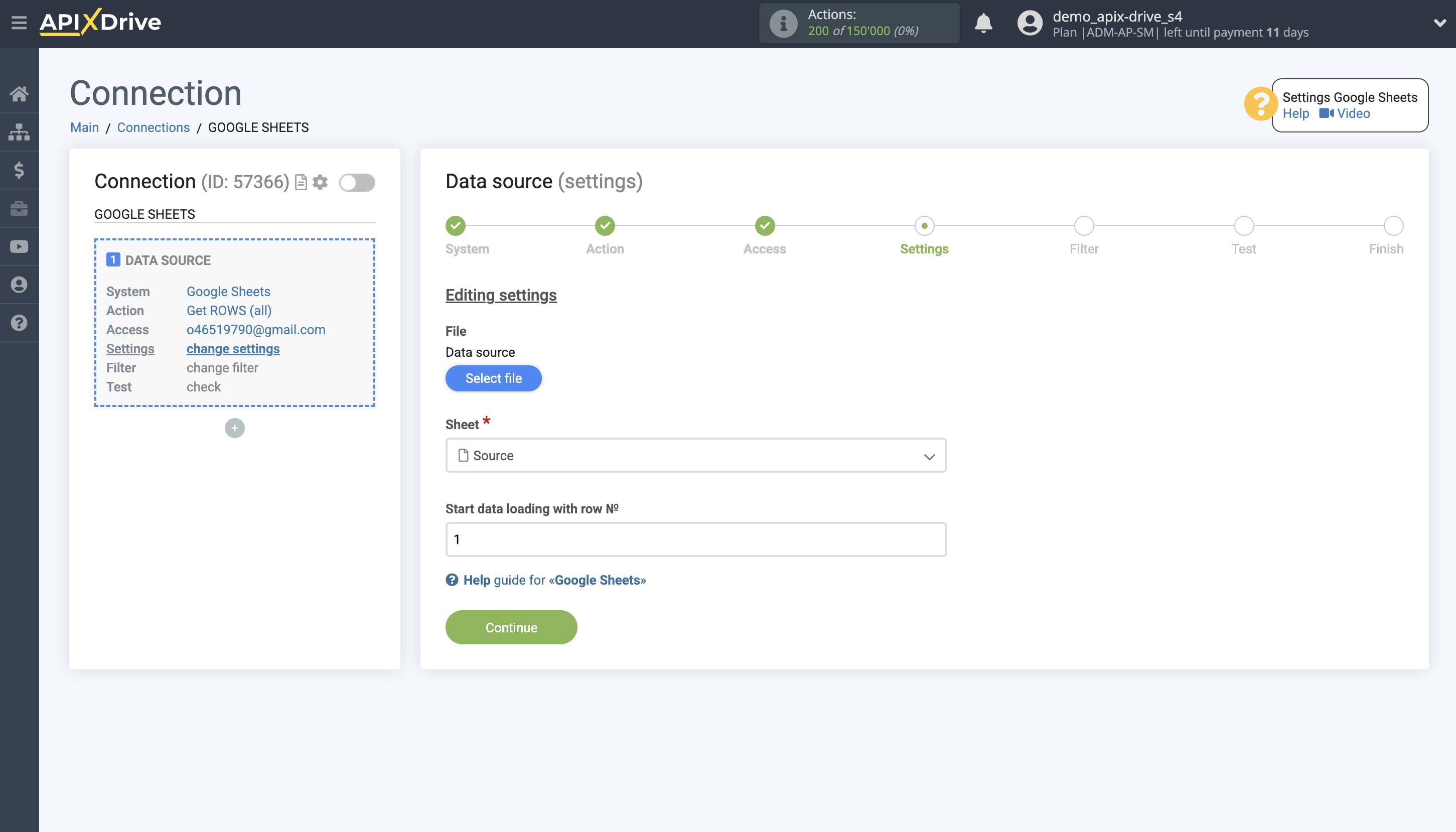 Setting up Dropbox Contact Search in Google Sheets | Table and Sheet Selection