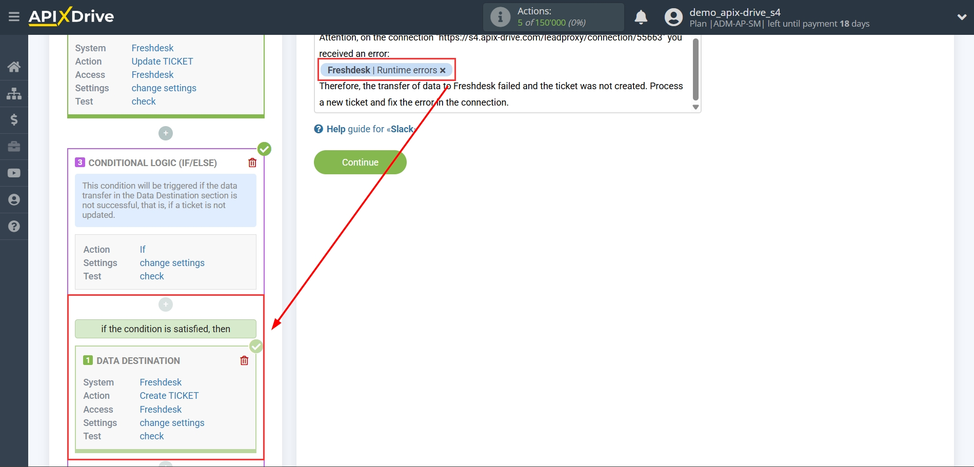 How to setup Freshdesk Update Ticket / Create Ticket | Adding fields with errors