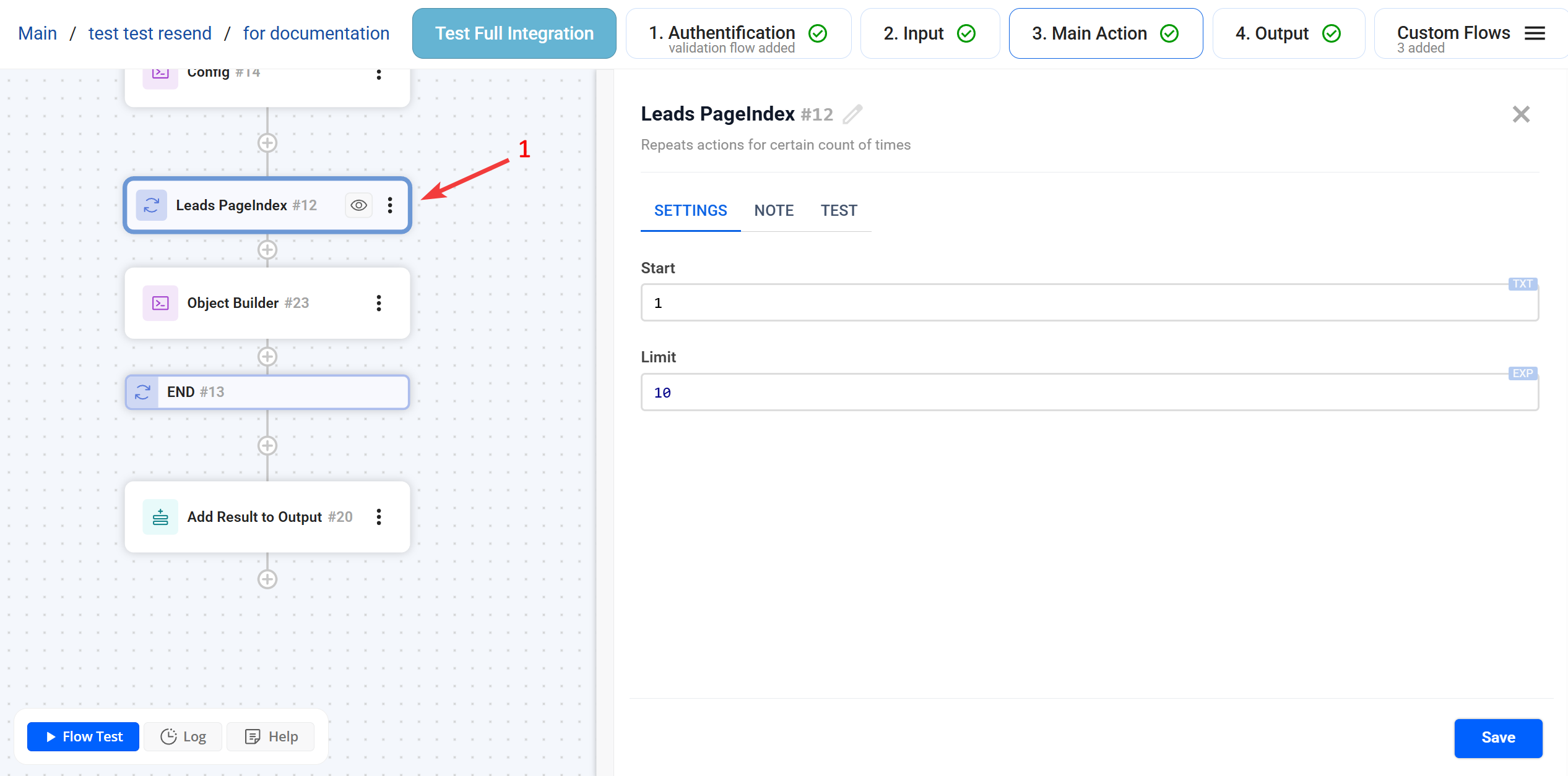 Loop (From - To) | Приклад Loop + Object Builder + Add Result to Output