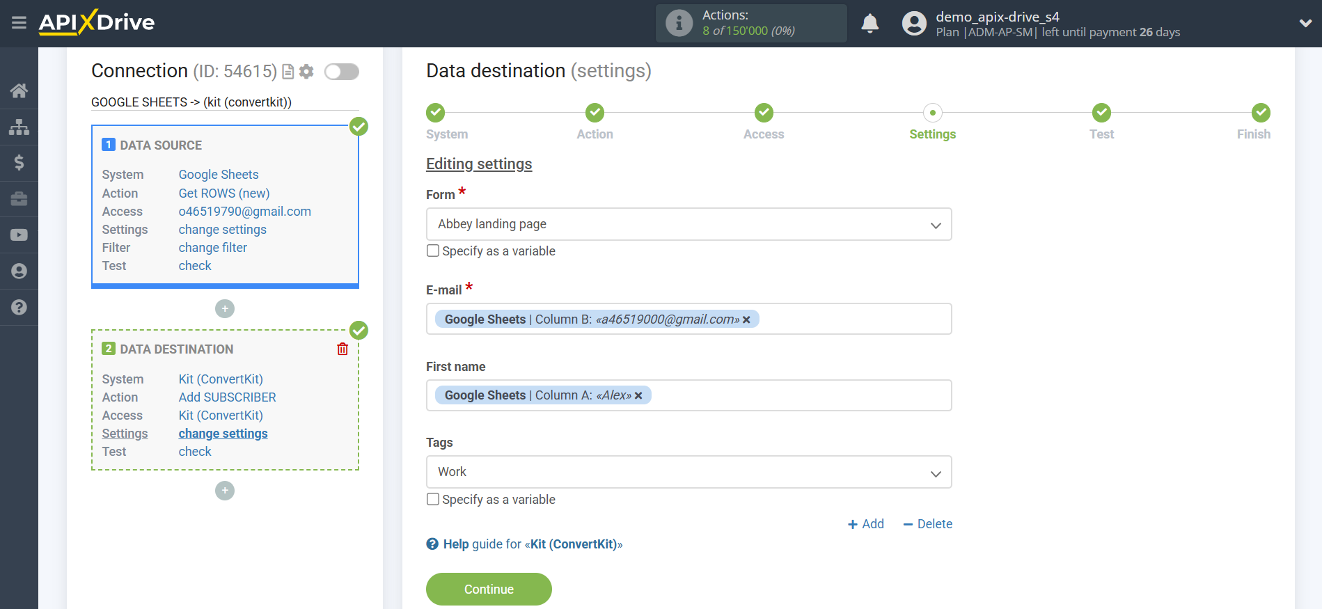 How to Connect Kit (ConvertKit) as Data Destination | Assigning fields How to Connect Kit (ConvertKit) as Data Destination | Assigning fields