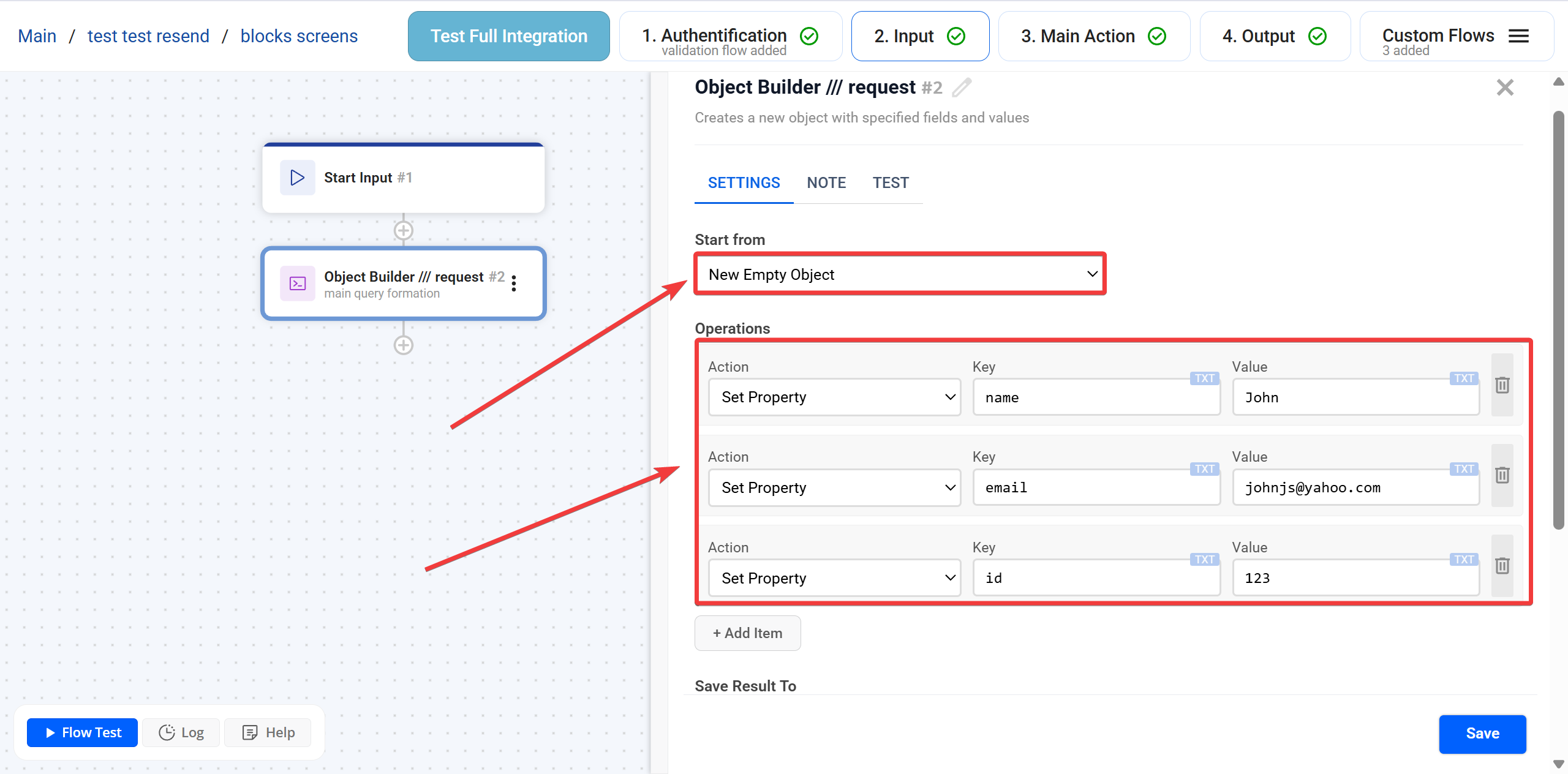 Object Builder | New Empty Object формування структури&nbsp;