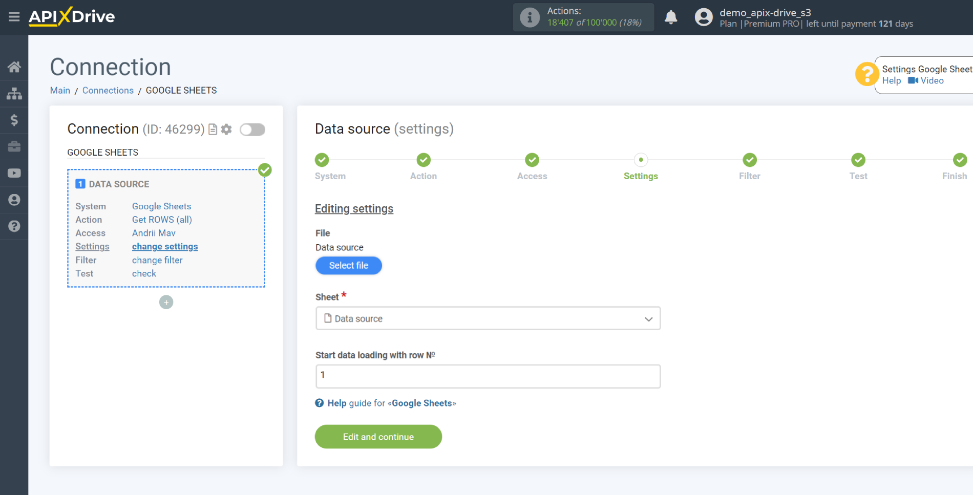 Setting up PeopleForce Candidate Search in Google Sheets | Selecting Table and Sheet