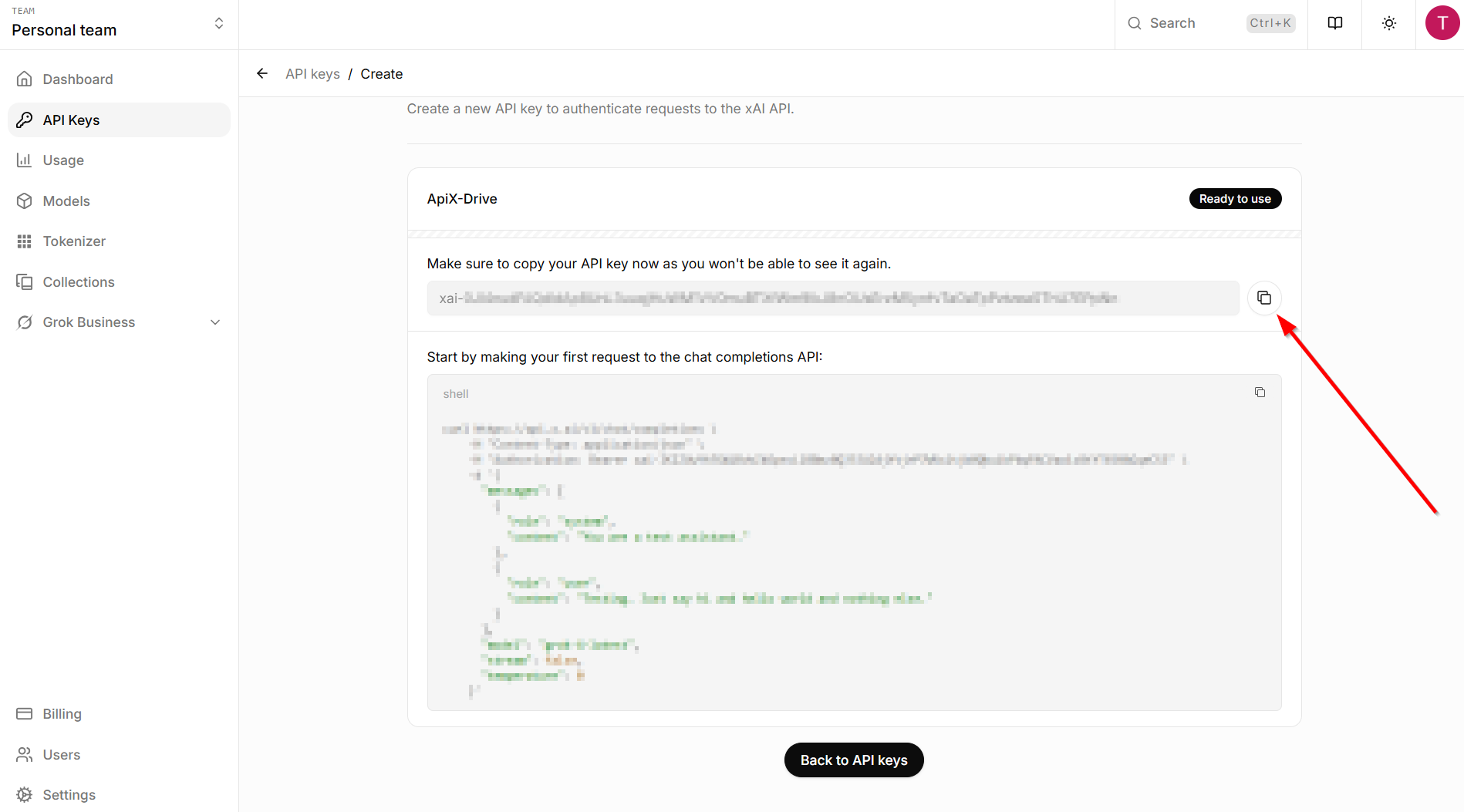 Setting up Grok in Google Sheets | Account conection