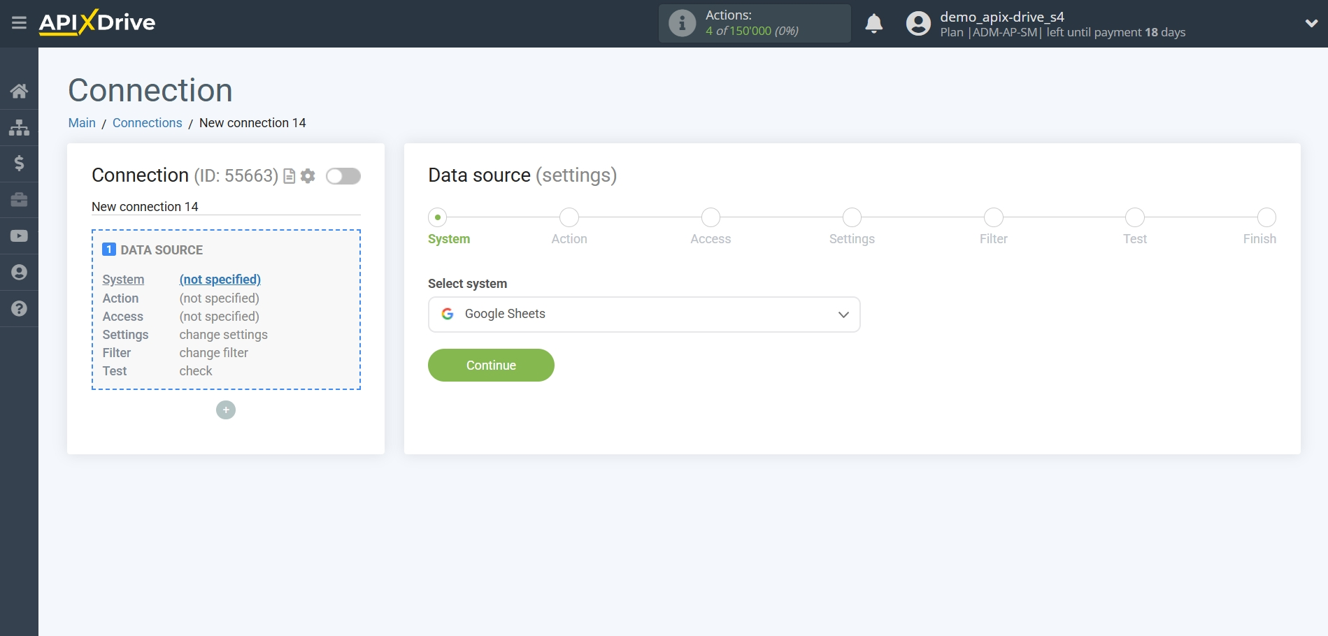 How to setup Freshdesk Update Ticket / Create Ticket | System selection a Data Source