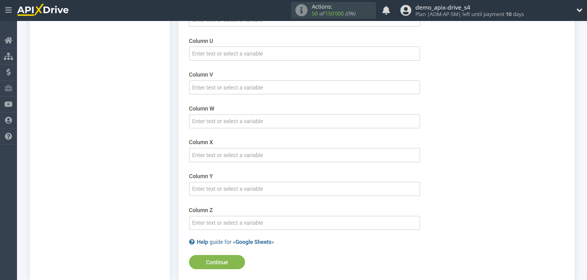 Setting up Anthropic in Google Sheets | Assigning fields