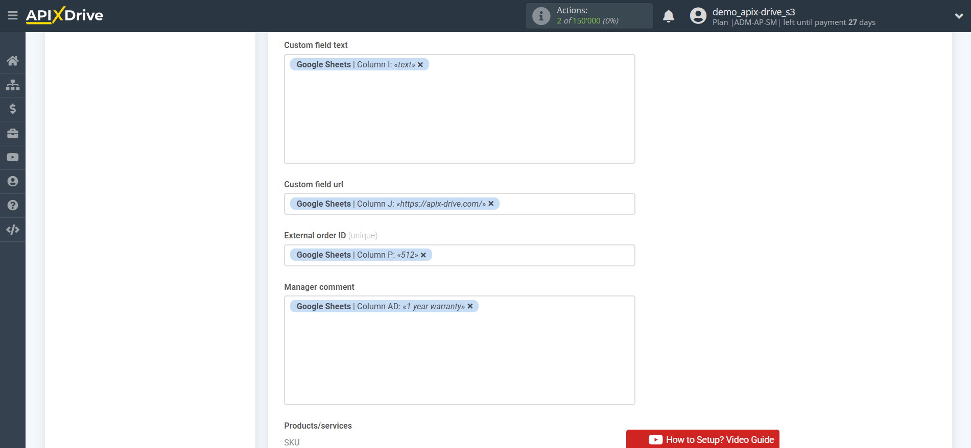 How to Connect KeyCRM as Data Destination | Assigning Fields
