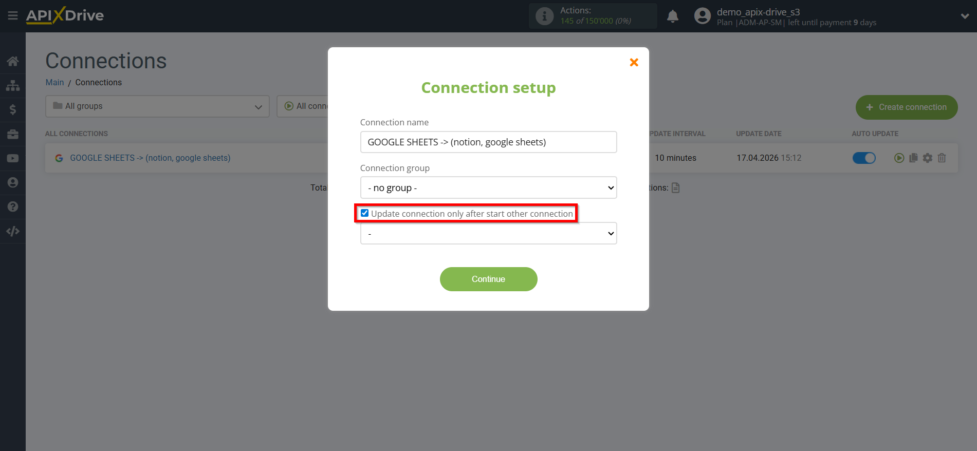 Setting up an Notion Item Search in Google Sheets | Update priority