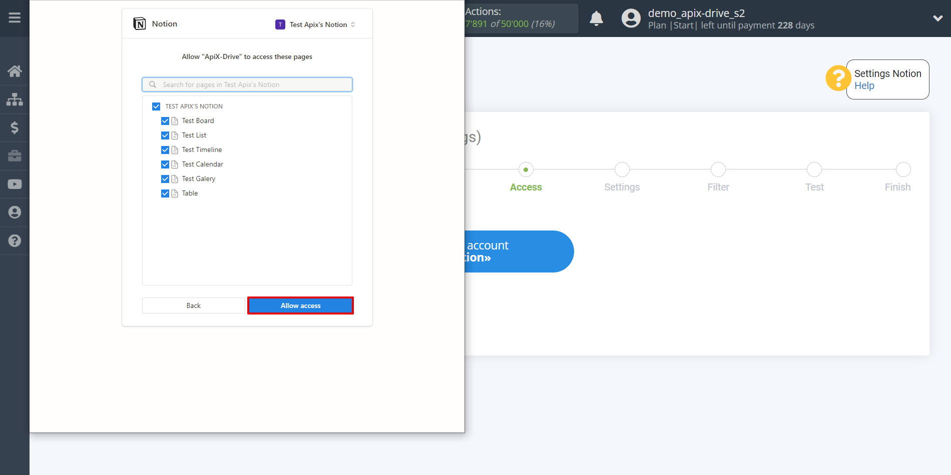 How to Connect Notion as Data Source | Account connection