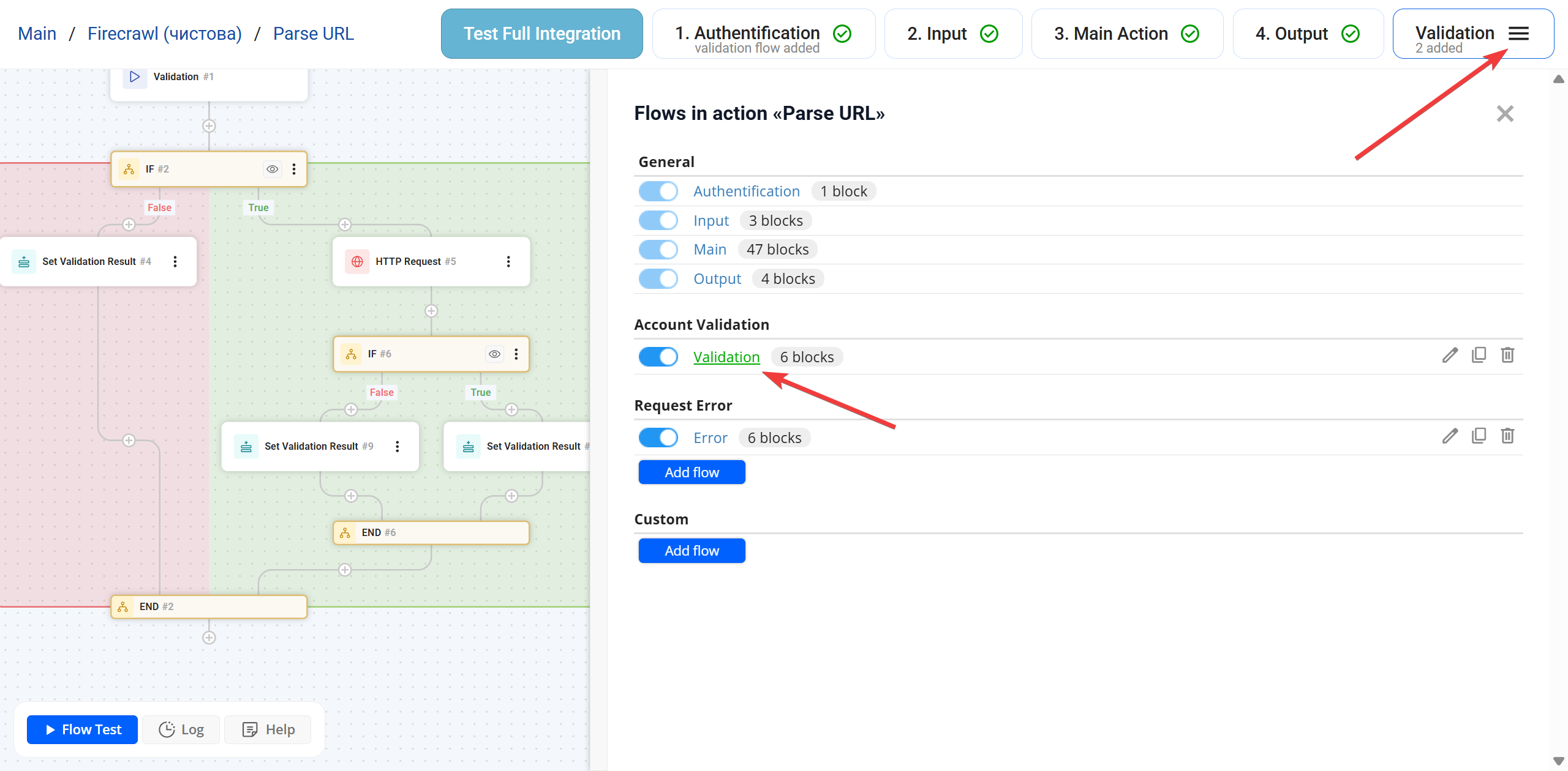 IF |&nbsp;Приклад IF + HTTP + Set Validation Result