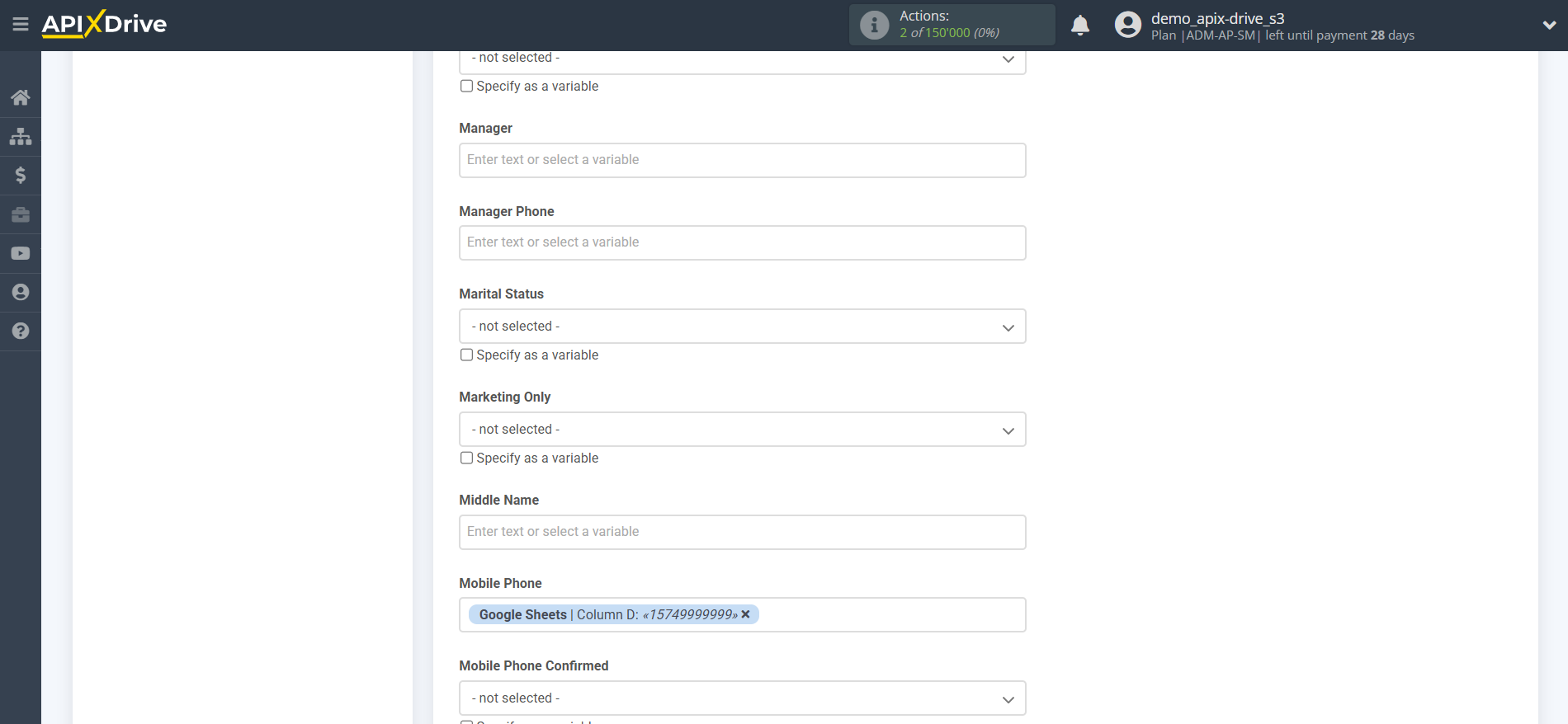 How to setup Microsoft Dynamics 365 Update Contact / Create Contact | Assigning Fields How to setup Microsoft Dynamics 365 Update Contact / Create Contact | Assigning Fields