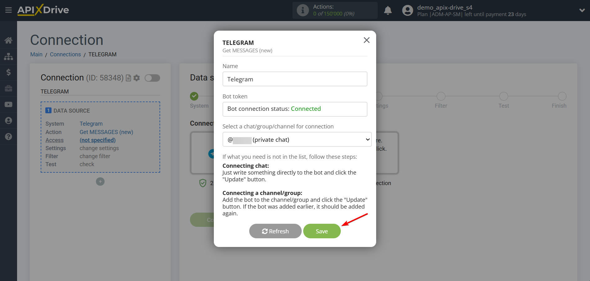 How to Connect Telegram as Data Source | Account connection How to Connect Telegram as Data Source | Account connection