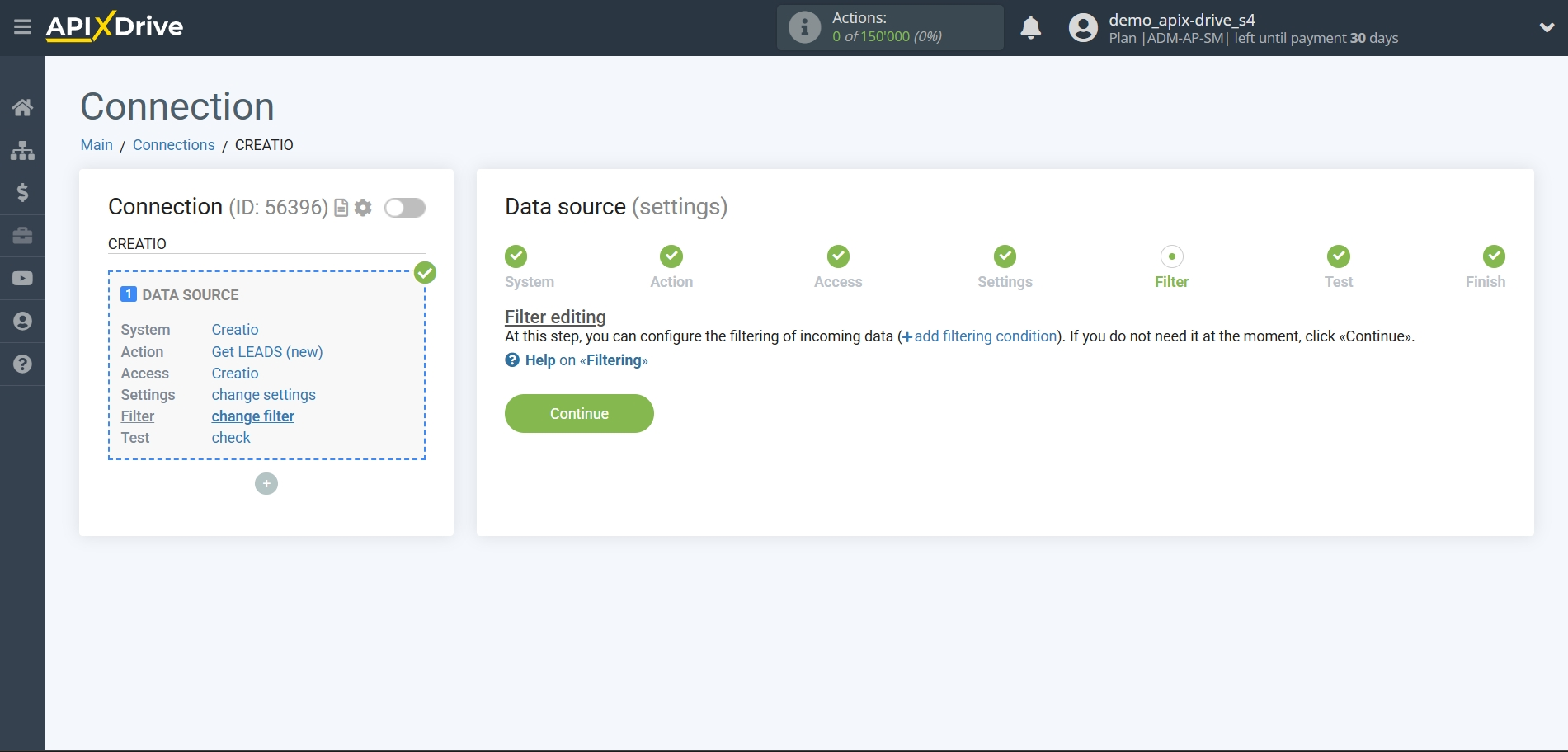 How to Connect Creatio  as Data Source | Data Filter How to Connect Creatio  as Data Source | Data Filter
